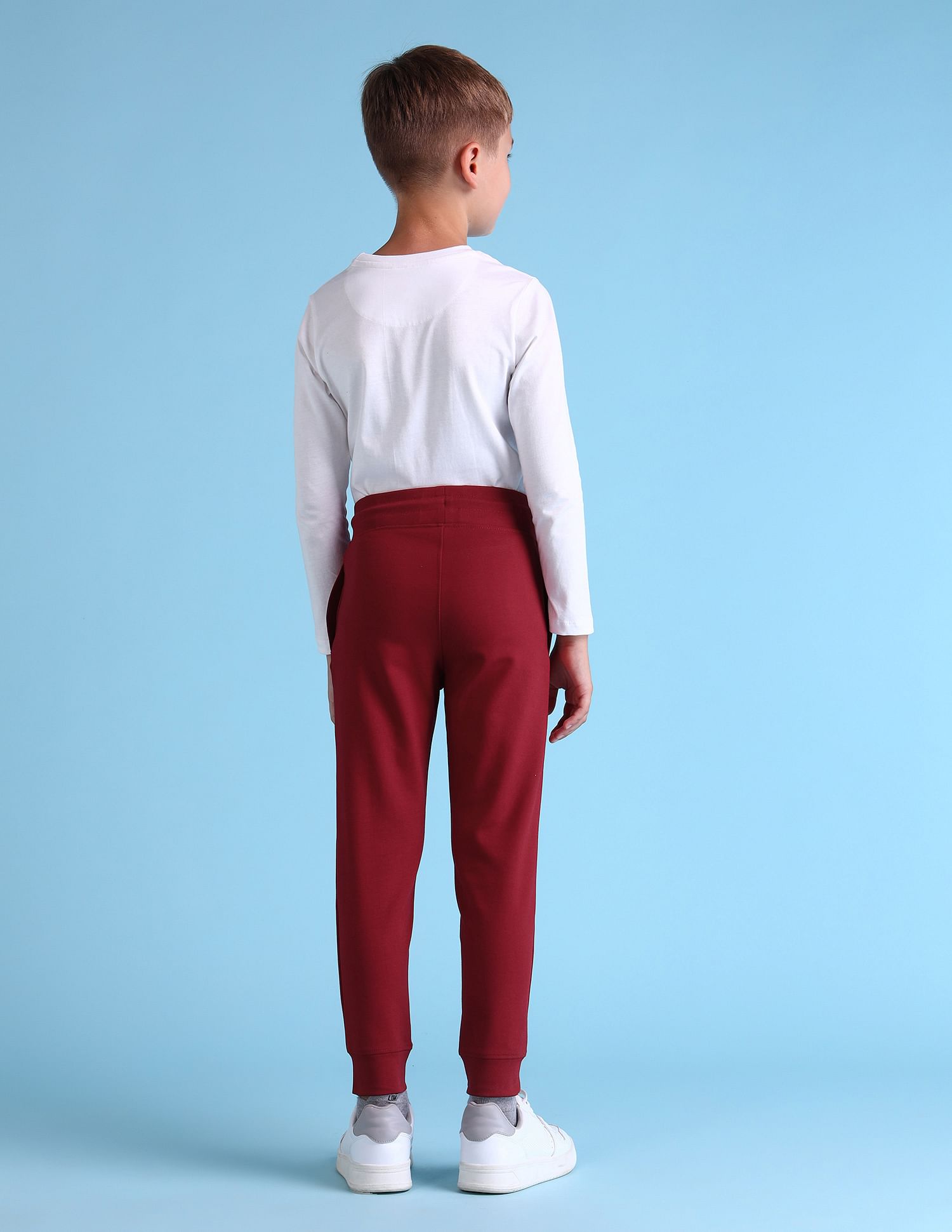 U.S. Polo Assn. Kids Boys Brand Embroidered Regular Fit Track Pants
