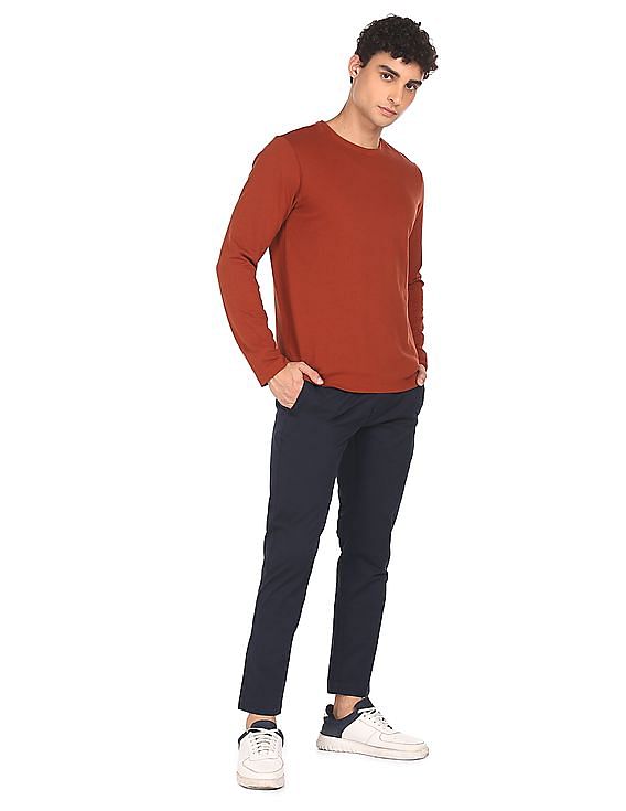 U.S. Polo Assn. Austin Tapered Fit Solid Trousers