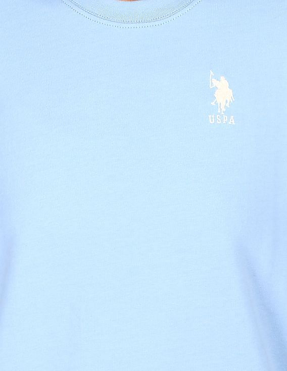 U.S. Polo Assn. Women Crew Neck Solid Sweatshirt