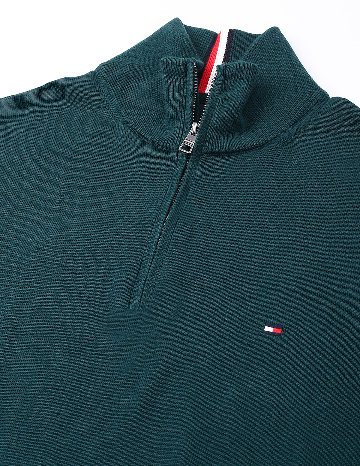 Tommy Hilfiger Solid Regular-Fit Cotton Sweater