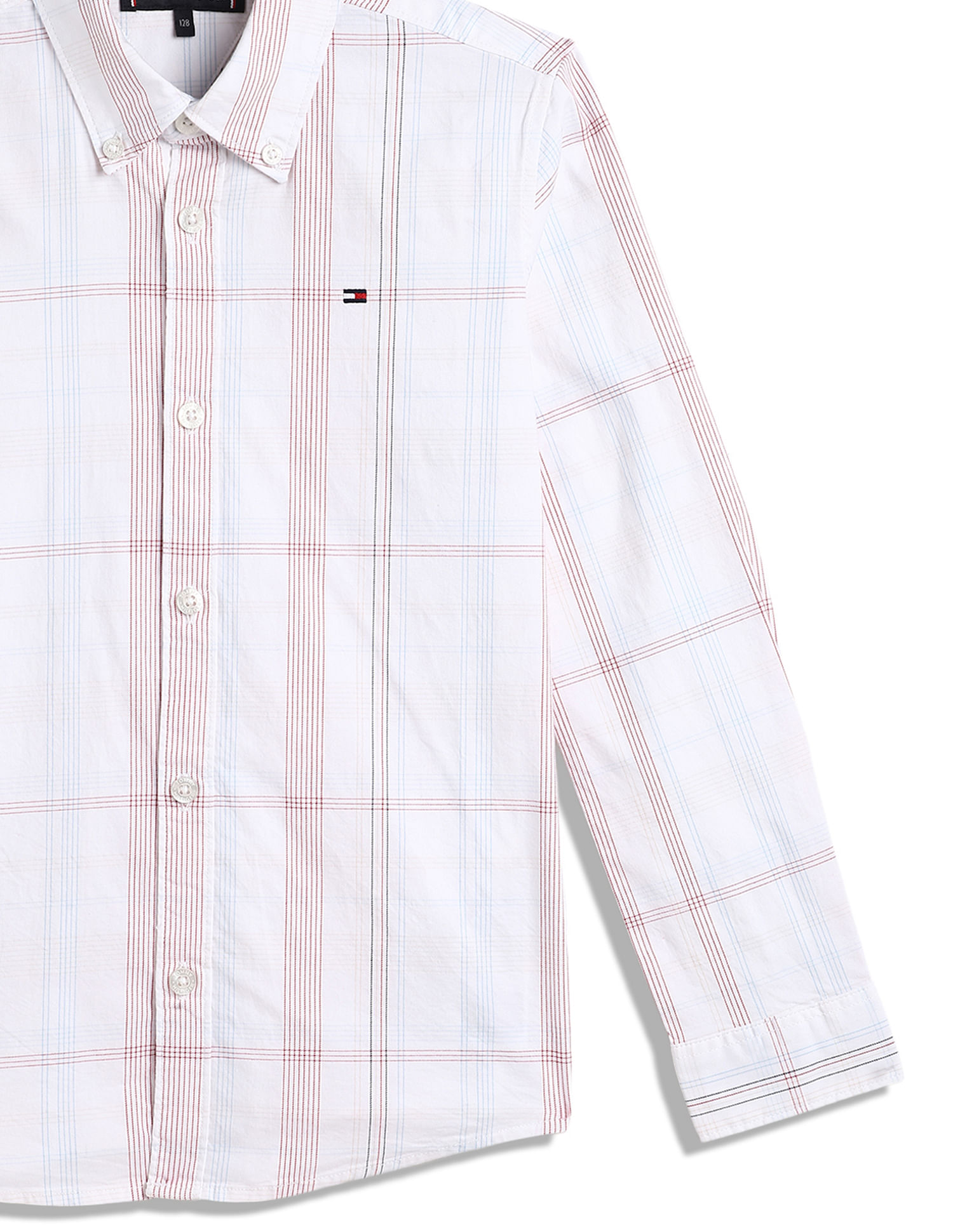 Tommy Hilfiger Kids Boys Plaid Check Regular Shirt
