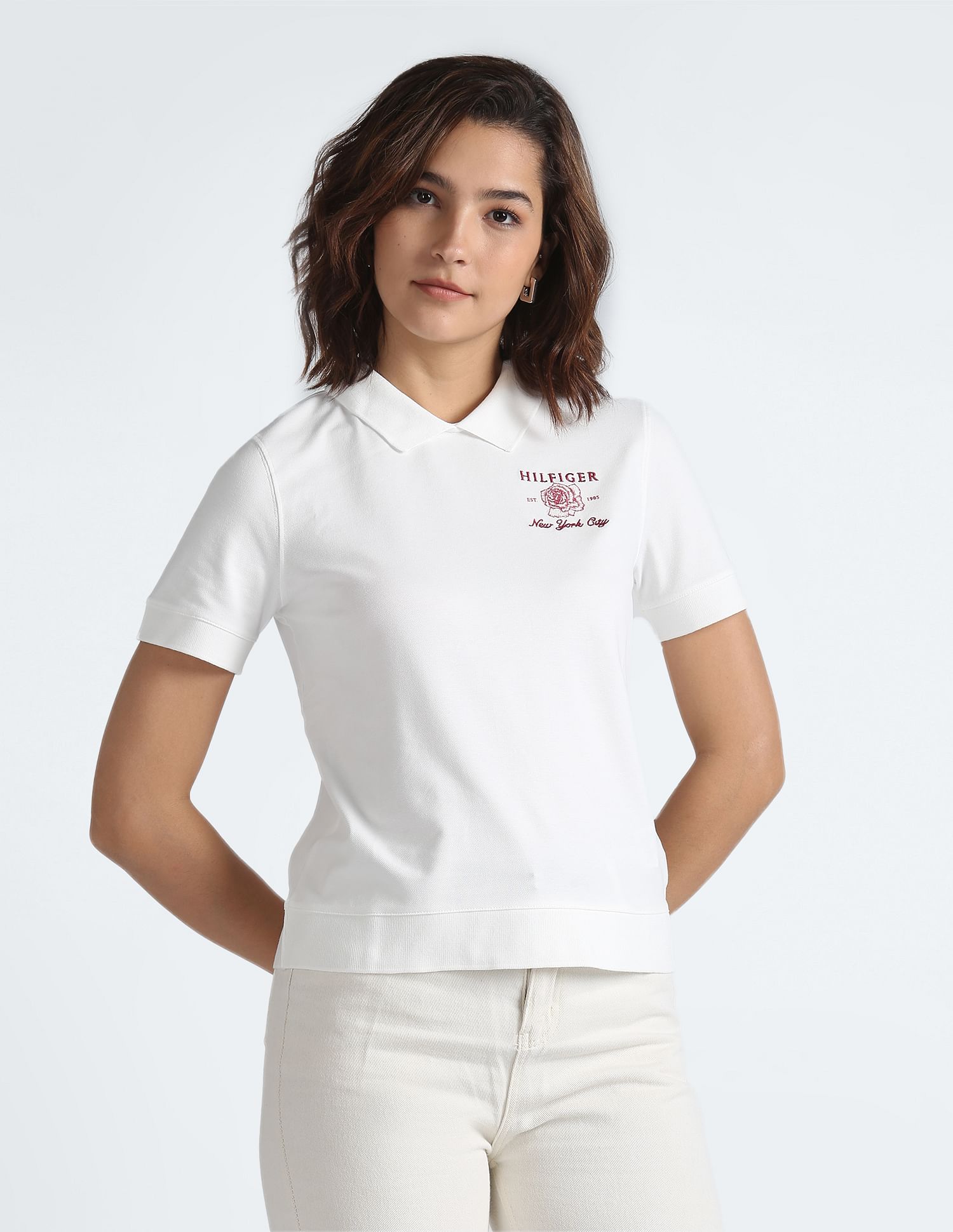 Tommy Hilfiger Crest Sequin Polo Shirt