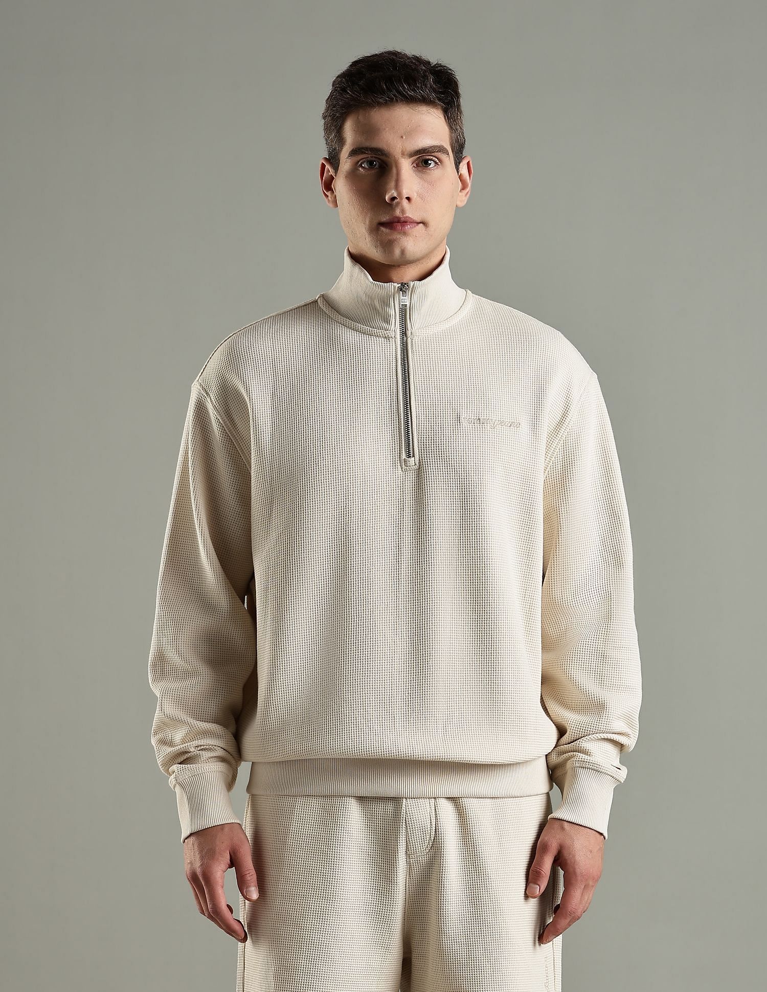 Tommy Hilfiger Texture Relaxed Fit Cotton Sweatshirt