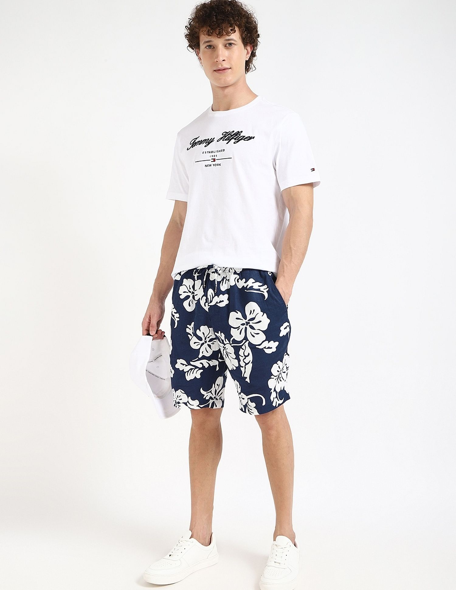 Tommy Hilfiger Navy Men's Shorts for Summer Style