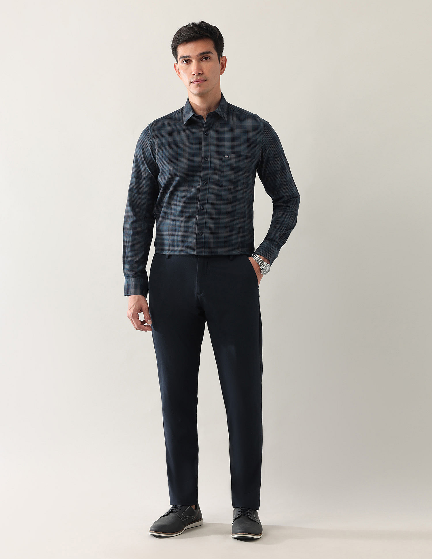 Arrow Sport Glen Checked Dobby Shirt