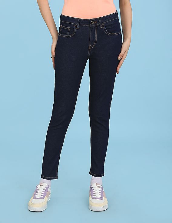 Flying Machine Women Veronica Skinny Fit Rinsed Jeans