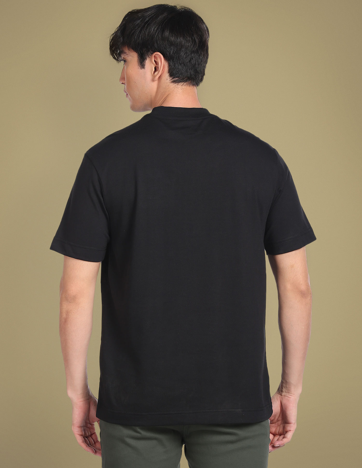 Flying Machine Silicone Logo Print Oversized T-Shirt