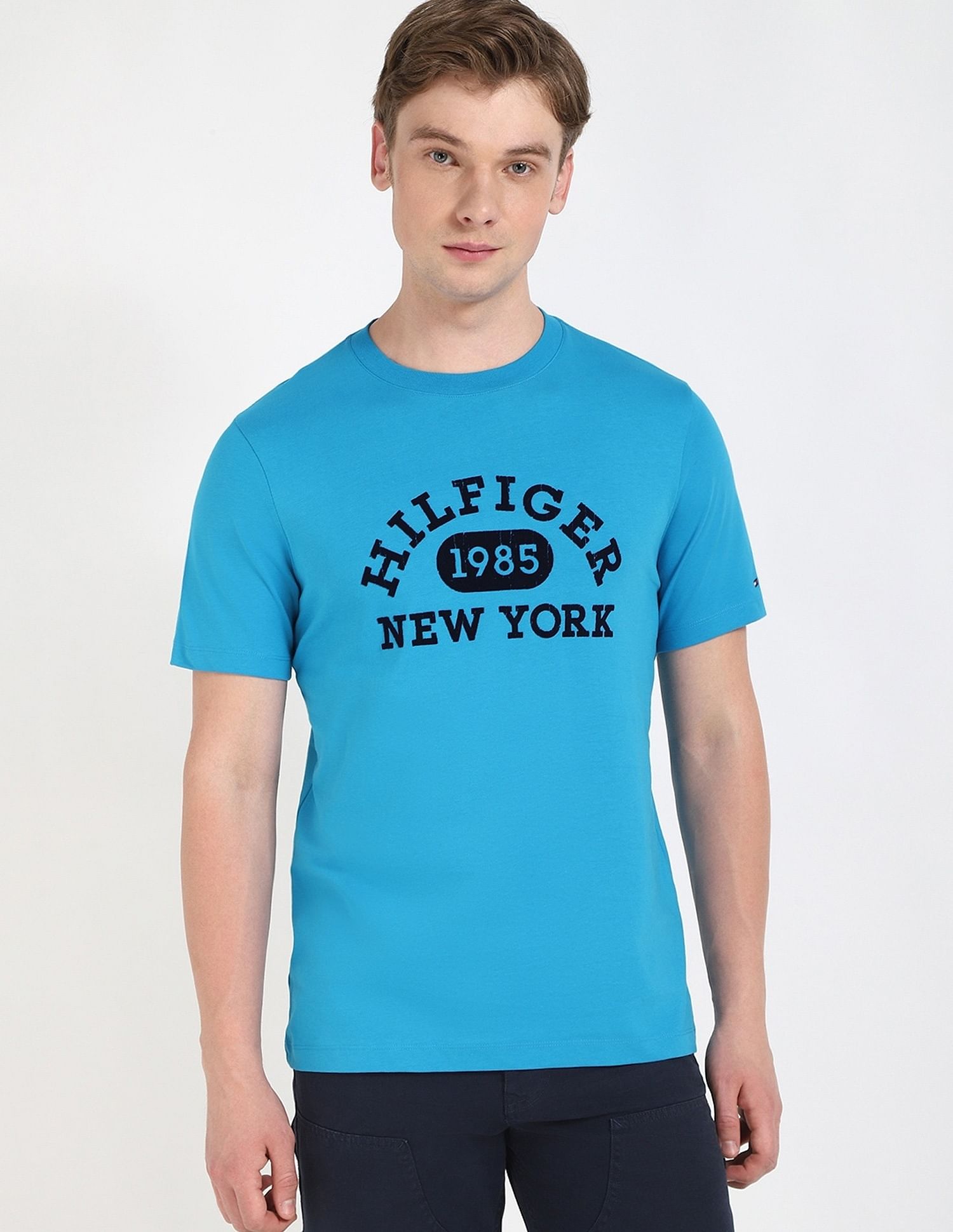 Tommy Hilfiger Embroidered Logo Regular-Fit Cotton T-Shirt