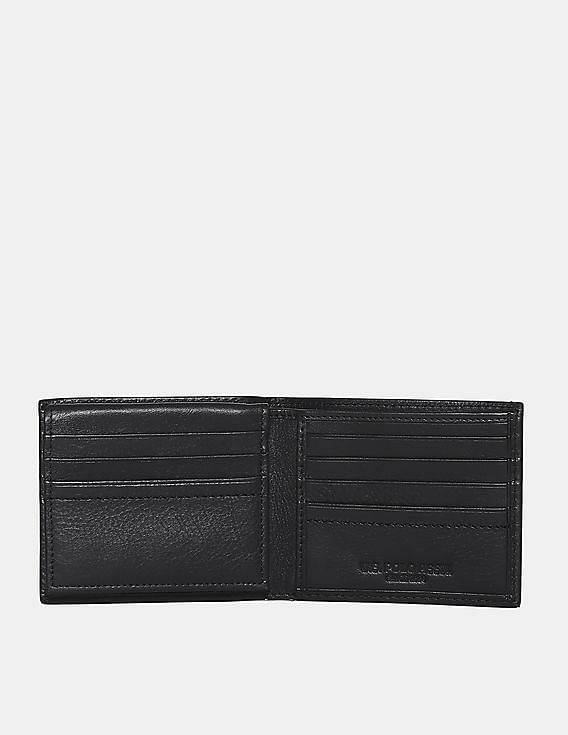U.S. Polo Assn. Black Textured Bi-Fold Wallet