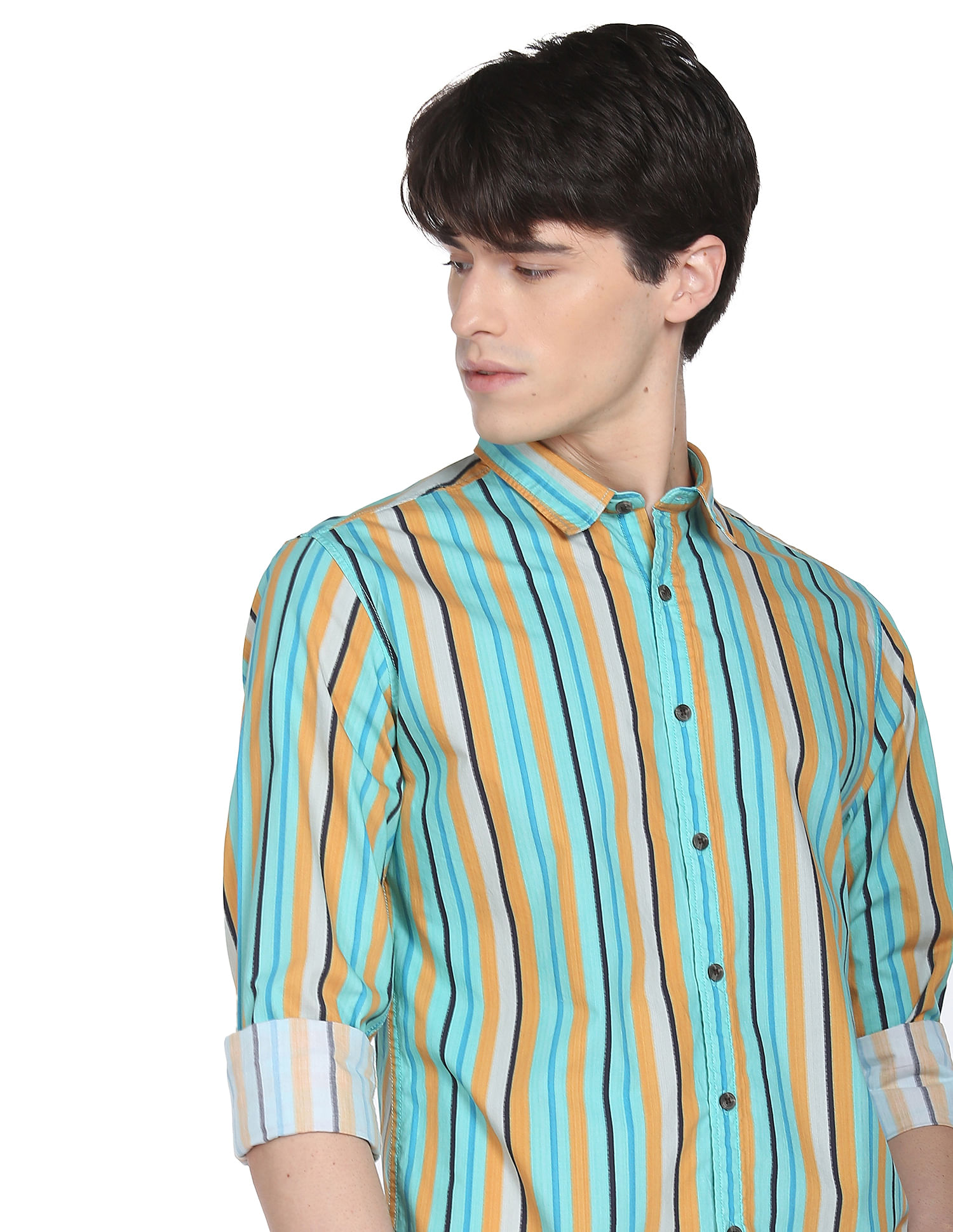 Buy Flying Machine Pure Cotton Striped Shirt - NNNOW.com