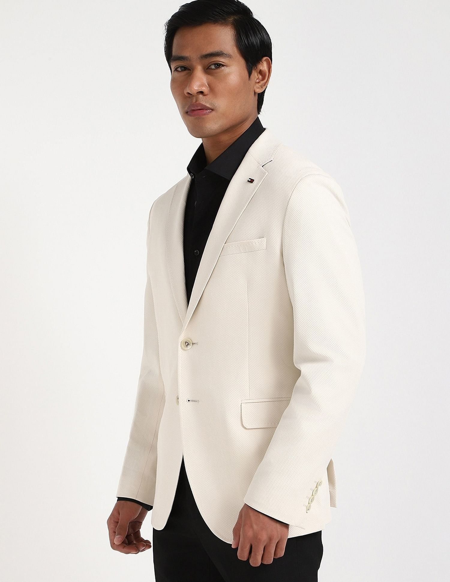 Tommy Hilfiger Self-Design Regular-Fit Nylon Blazer