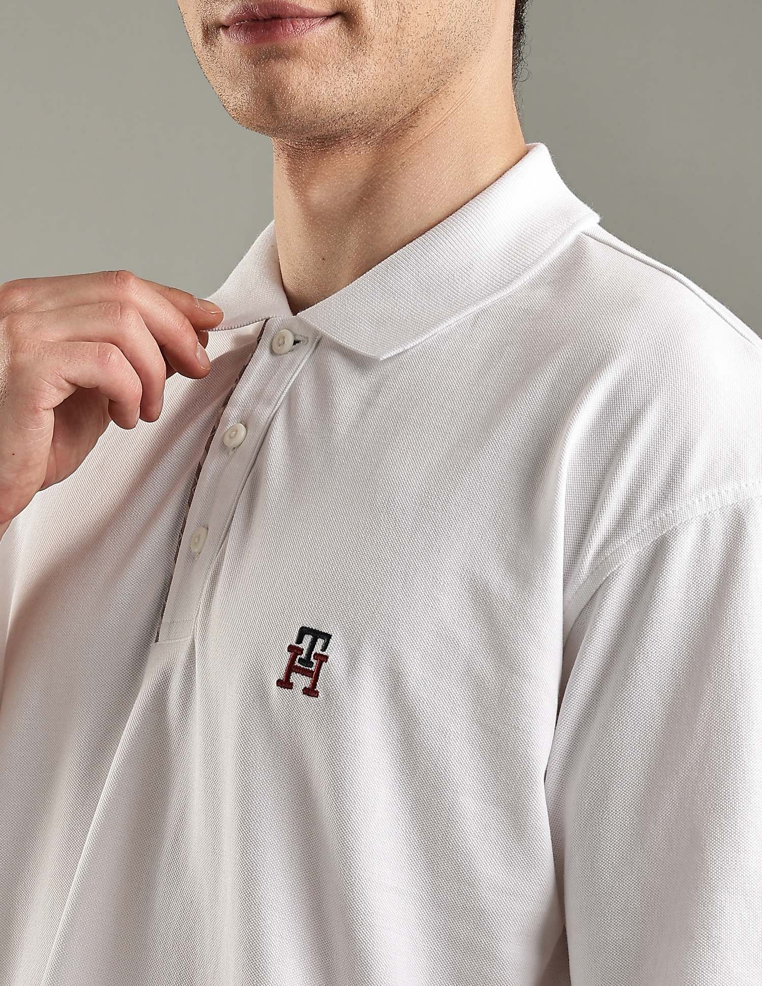 Tommy Hilfiger Solid Regular-Fit Cotton Polo Shirt