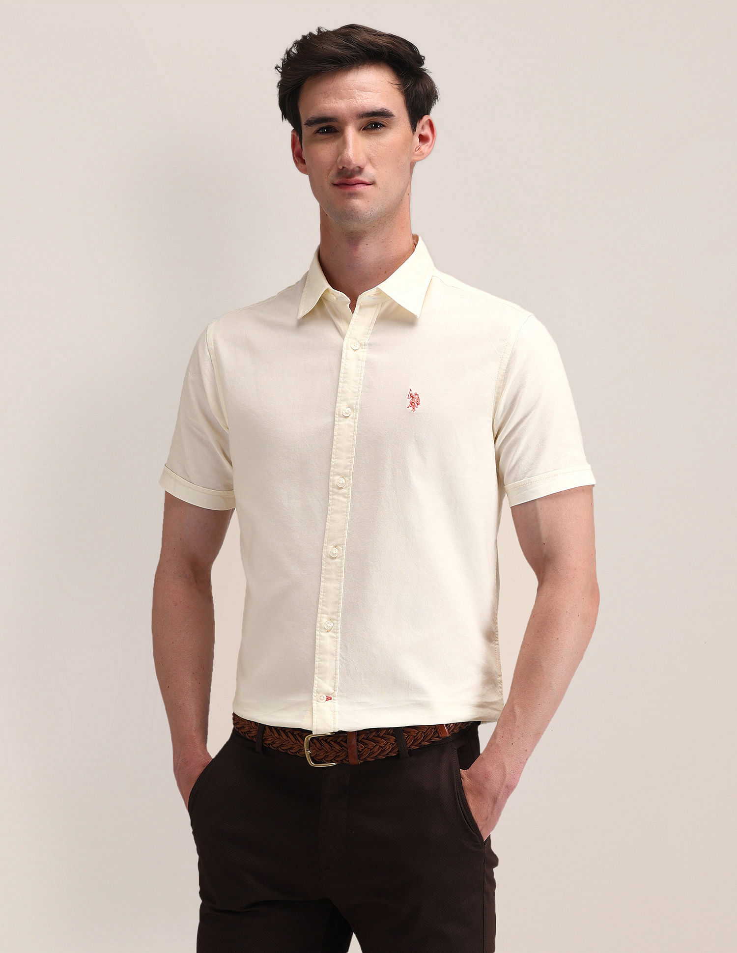 U.S. Polo Assn. Tailored Fit Cotton Oxford Shirt
