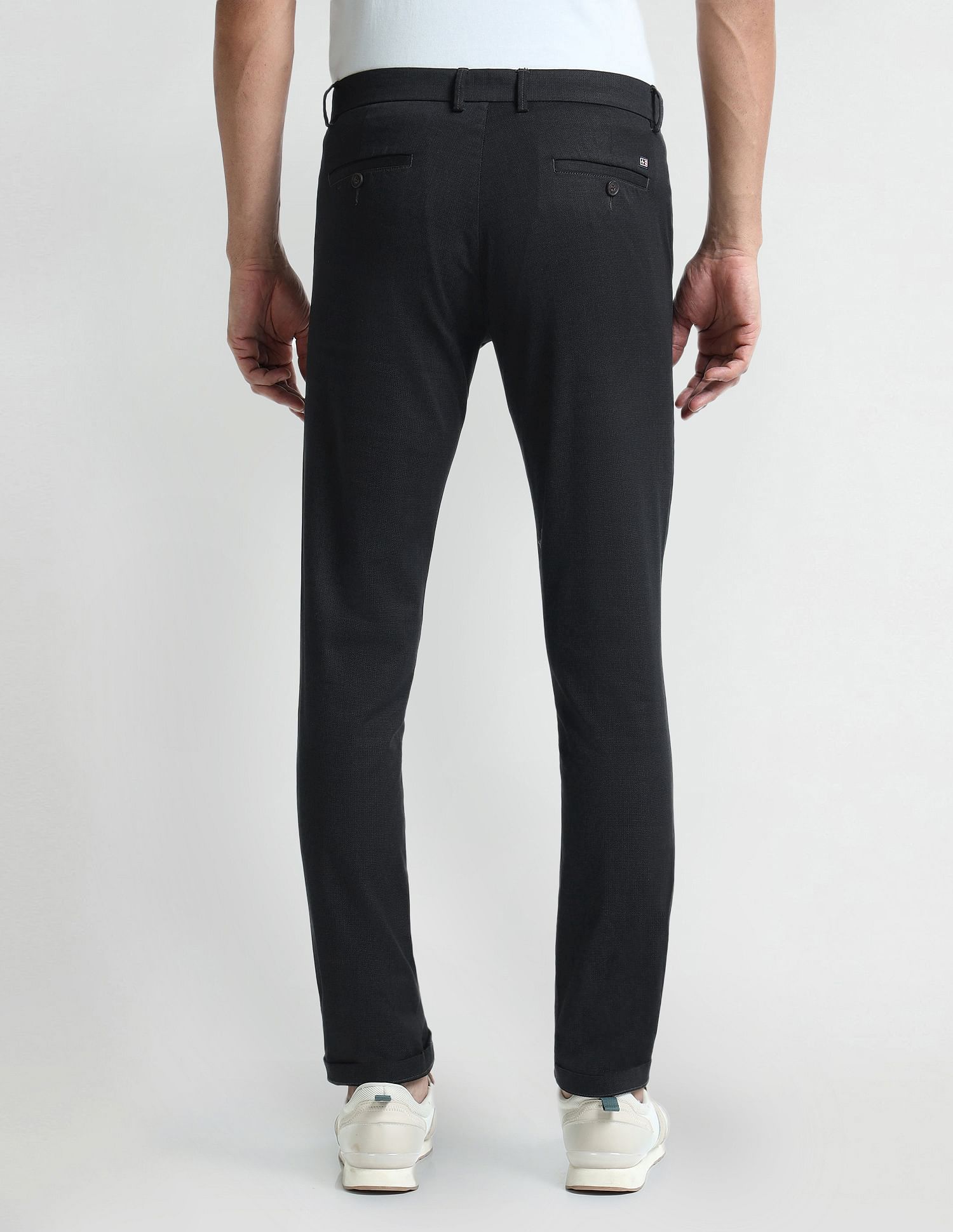 Arrow Sport Slim Fit Geometric Patterned Trousers