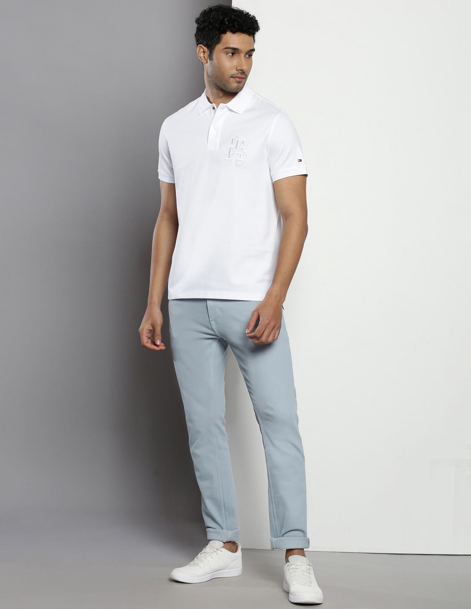 Tommy Hilfiger Twill Monogram Polo Shirt