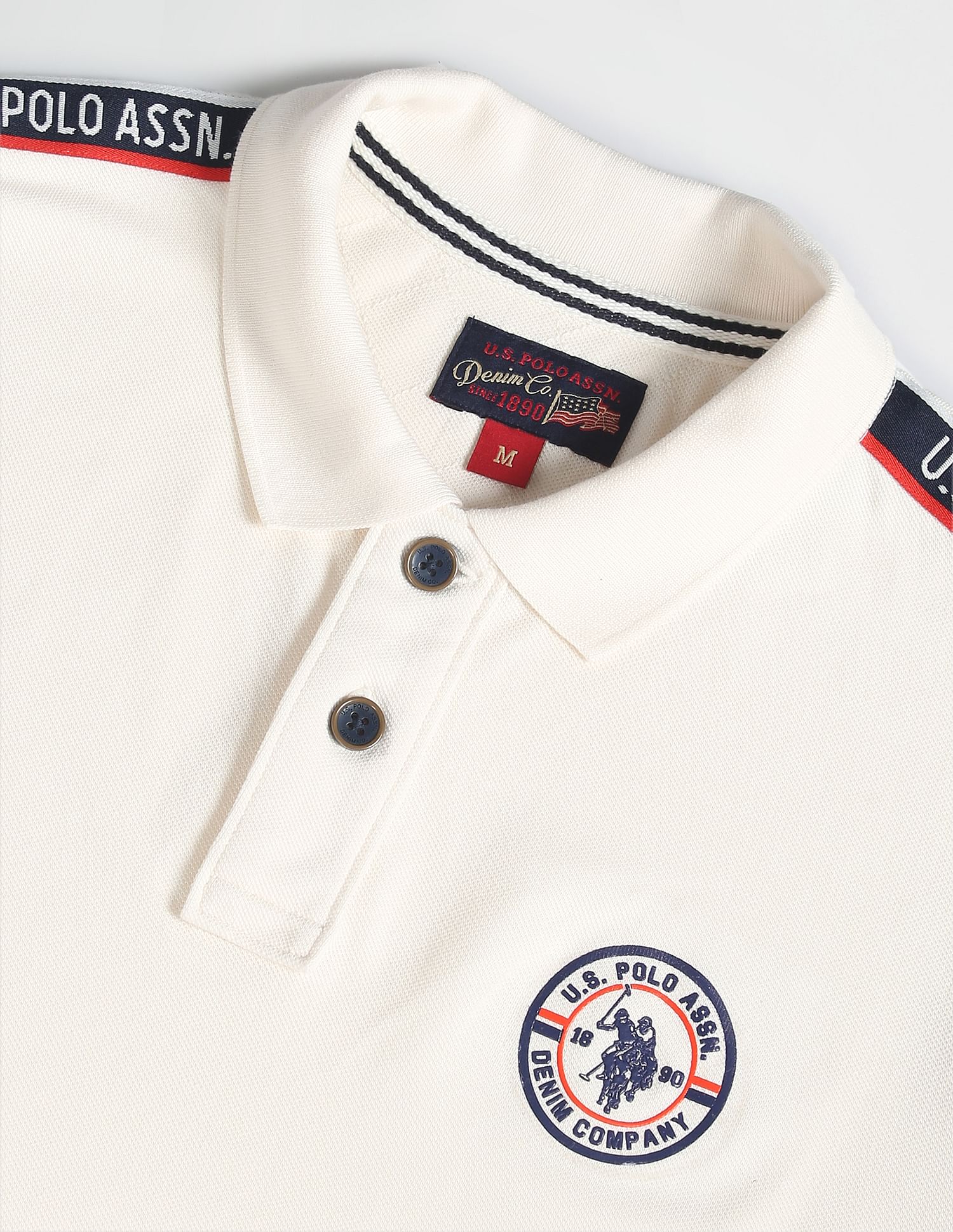 U.S. Polo Assn. Denim Co. Pure Cotton Solid Polo Shirt