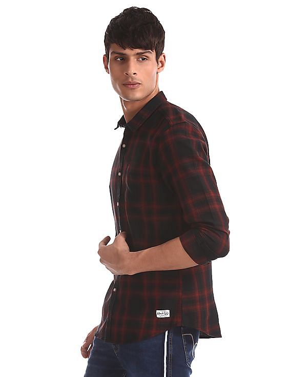 Flying Machine Regular Fit Check Shirt