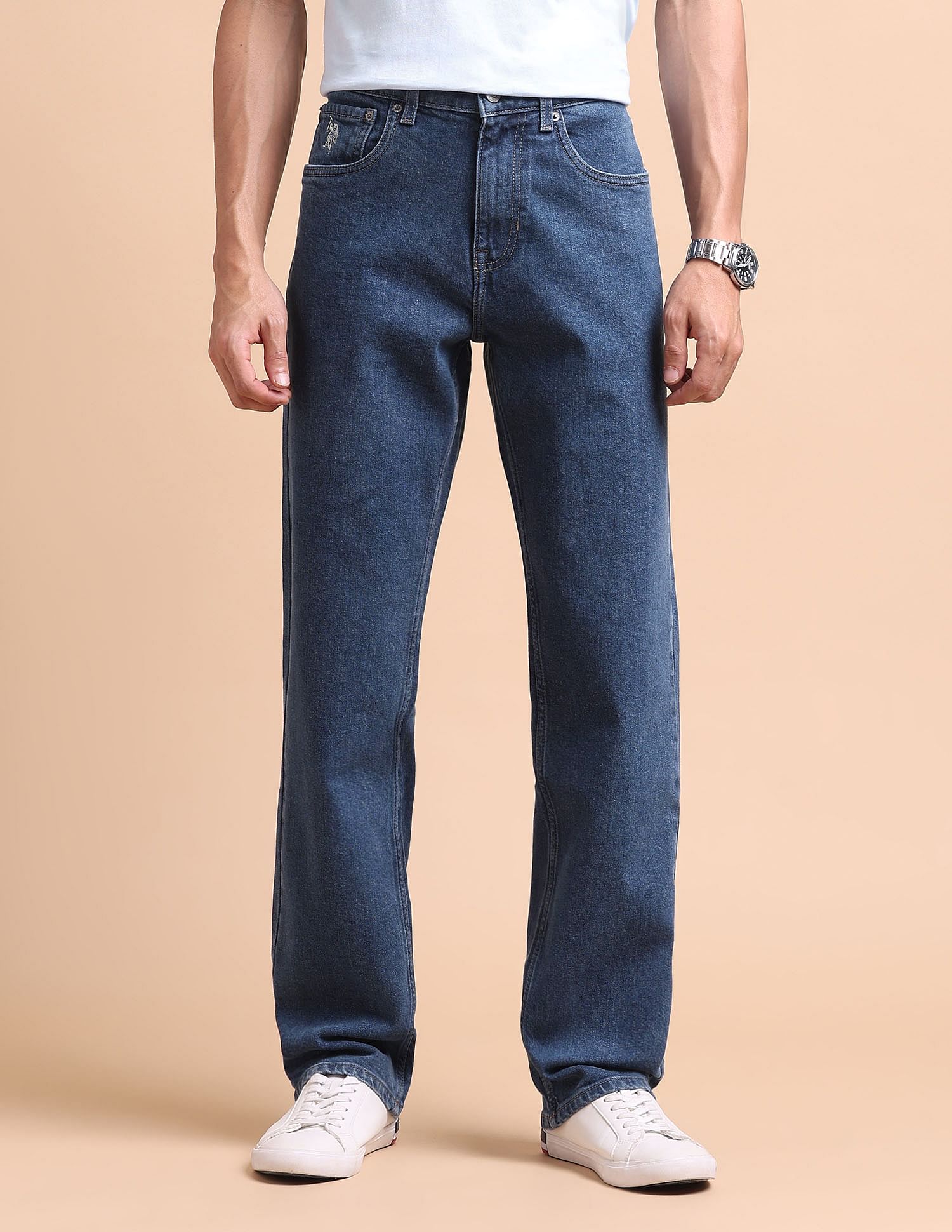 U.S. Polo Assn. Denim Co. Shawn Relaxed Fit Blue Jeans