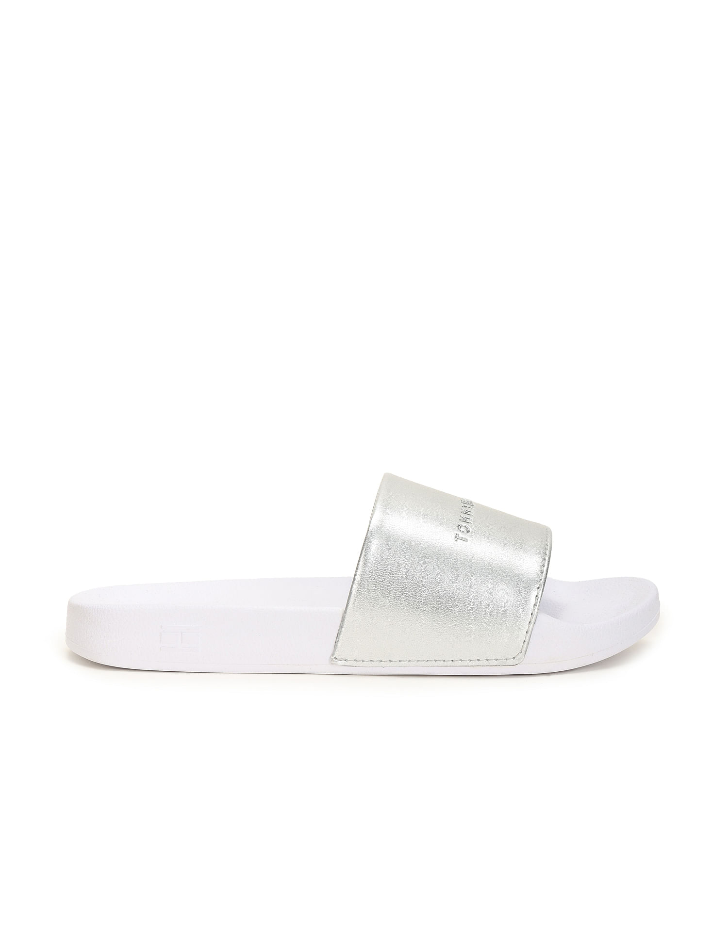 Tommy hilfiger metallic shops sliders