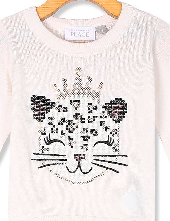 Girls on sale cat sweater