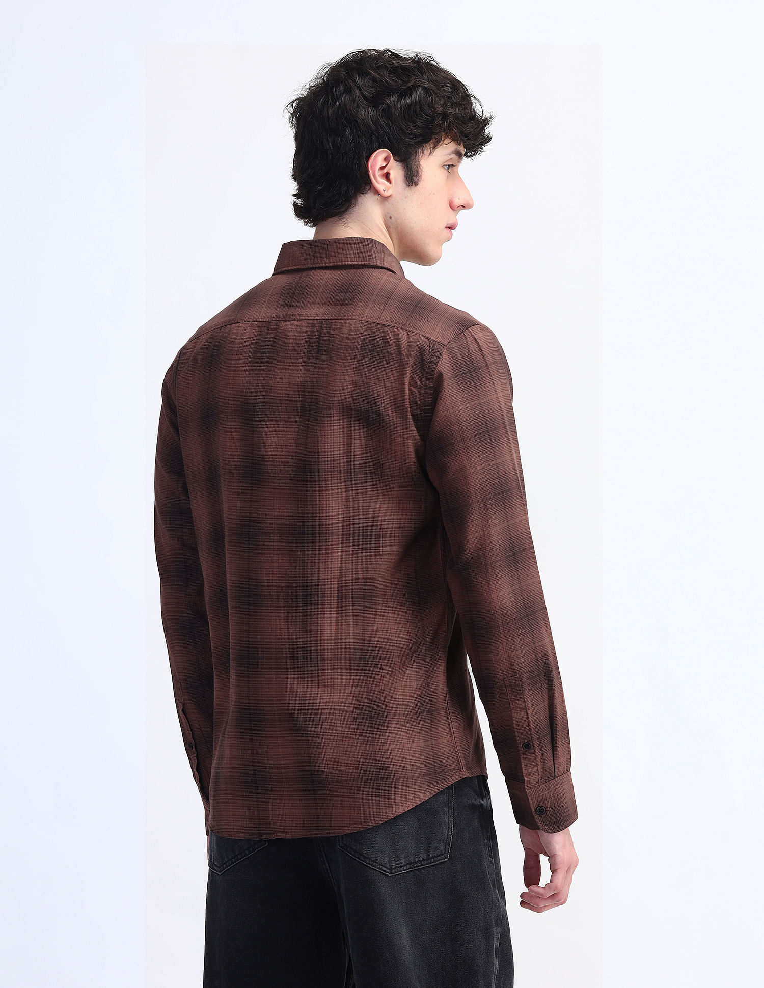 Flying Machine Slim Fit Checked Shirt