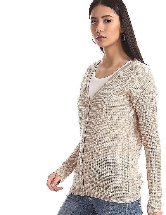 patterned cardigan womens