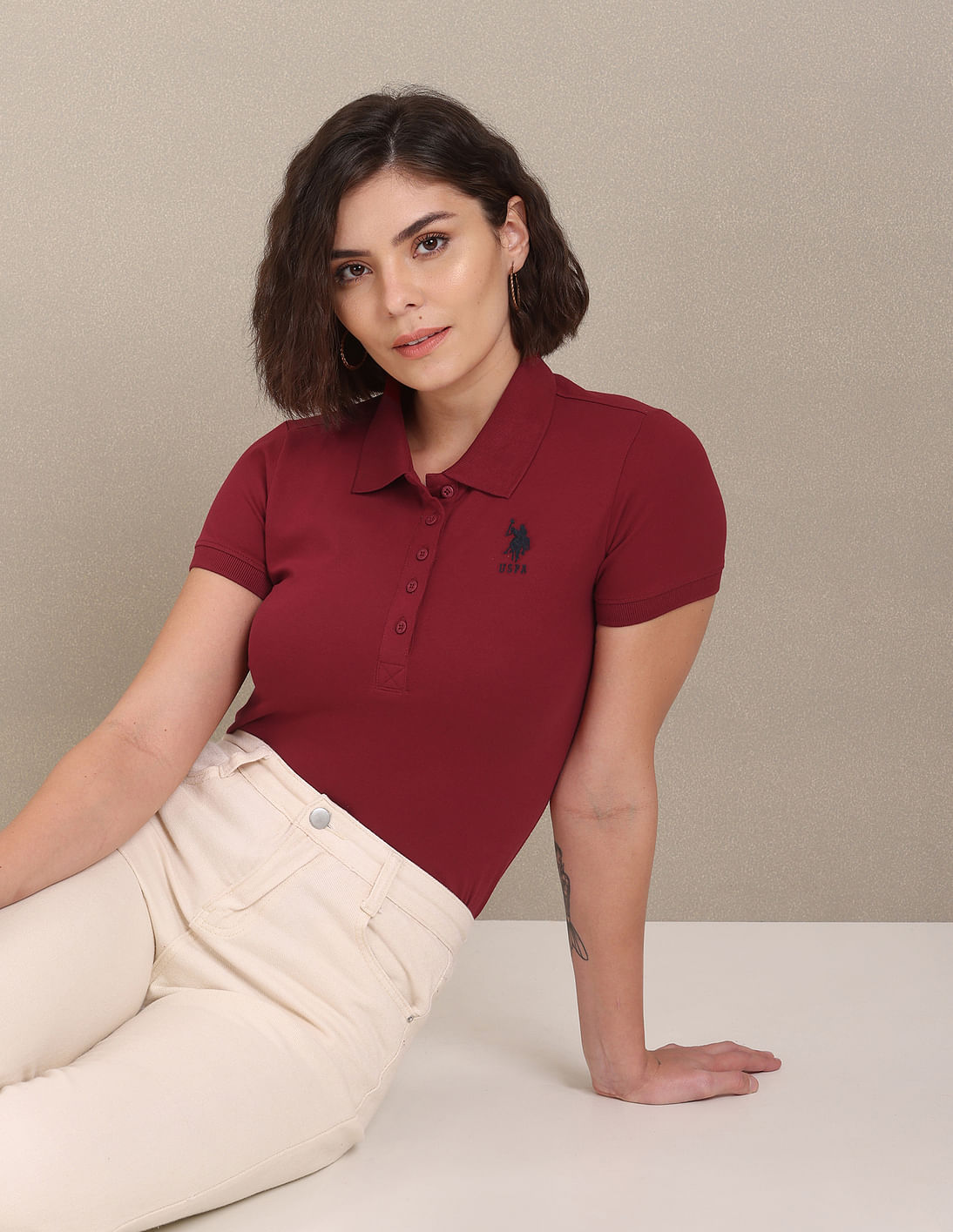 Cotton Pique Polo – Ladies with Embroidered Venturing Logo