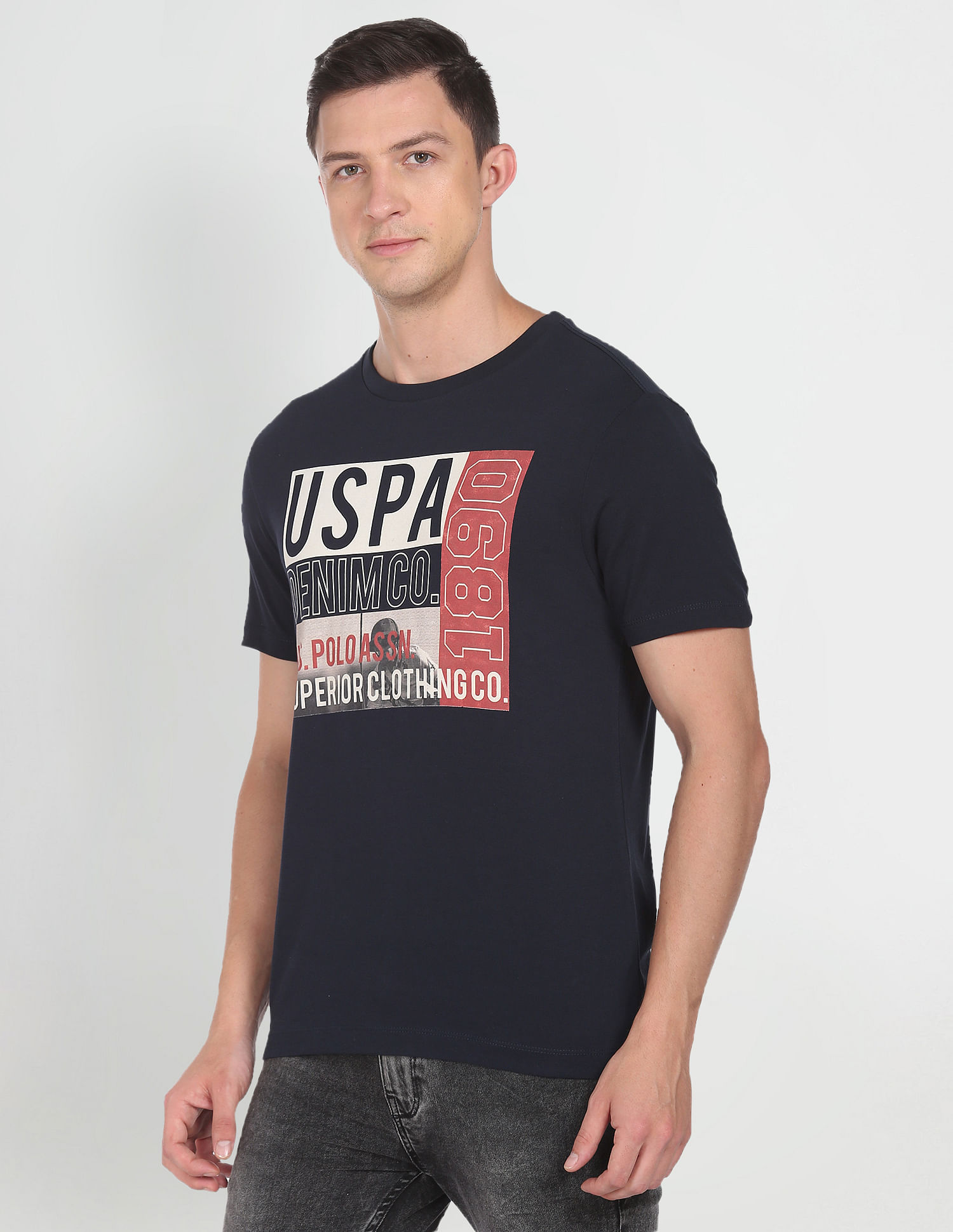 U.S. Polo Assn. Denim Co. Stacked Logo T-Shirt