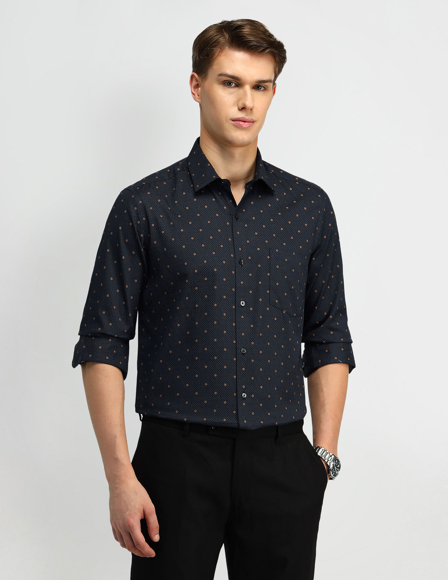 Arrow Manhattan Slim Cotton Shirt