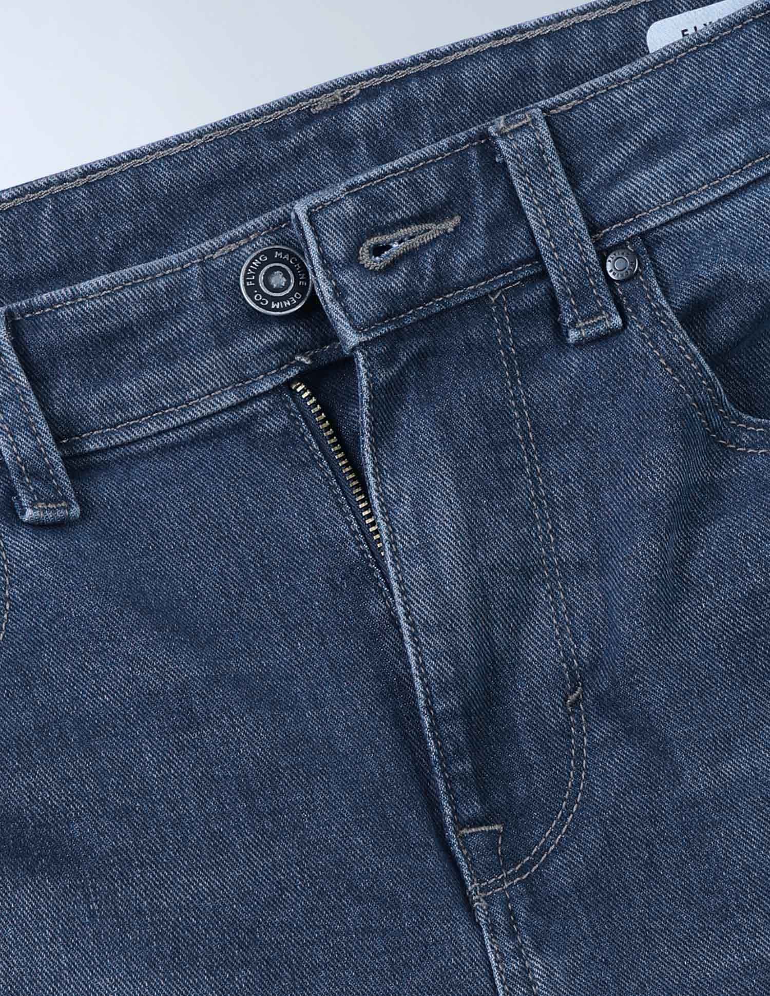 Flying Machine Slash Slim Tapered Fit Authentic Signature Jeans