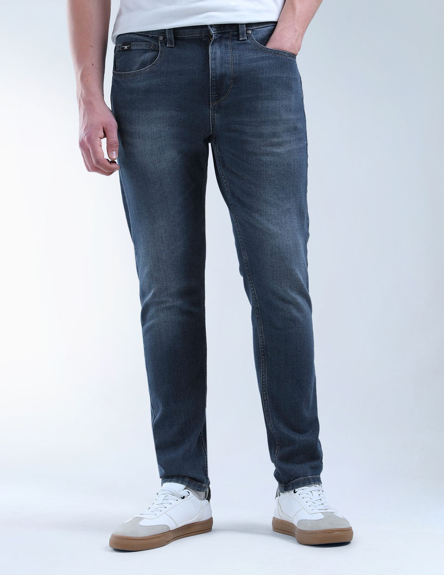 Flying Machine Slash Slim Tapered Fit Authentic Signature Jeans