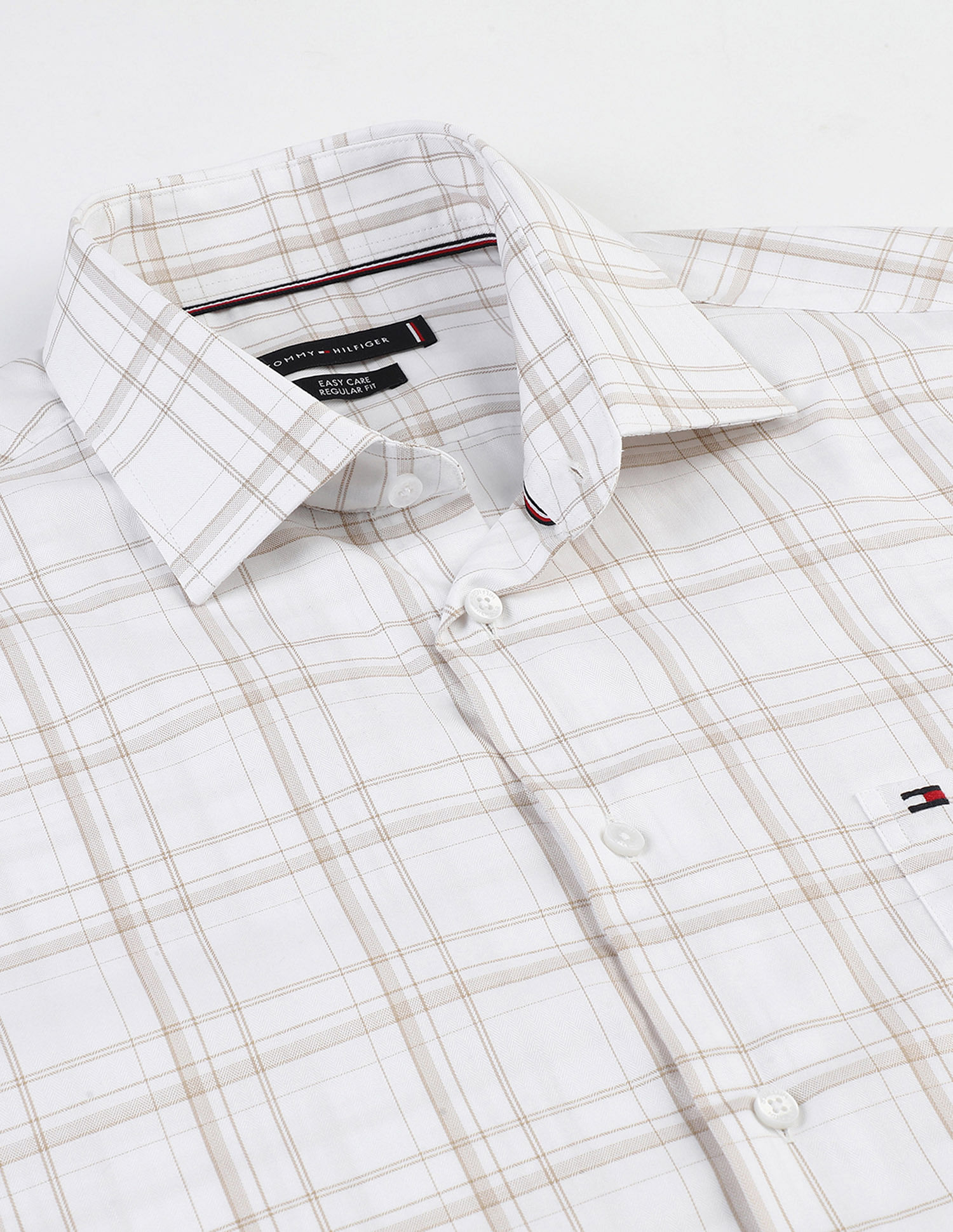 Tommy Hilfiger Herringbone Checked Regular Fit Shirt