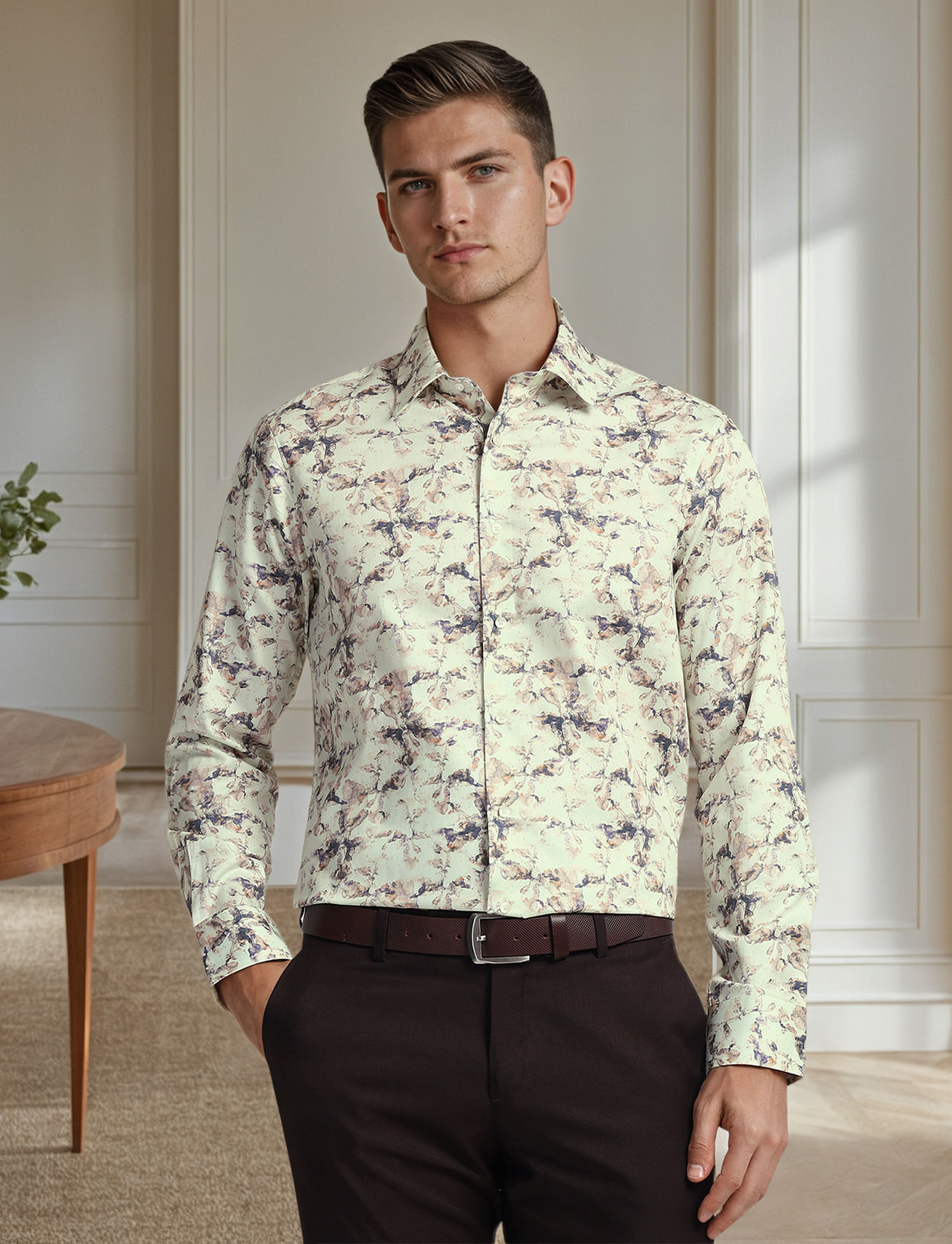 Arrow 1851 Digital Print Tailored Shirt Shirt