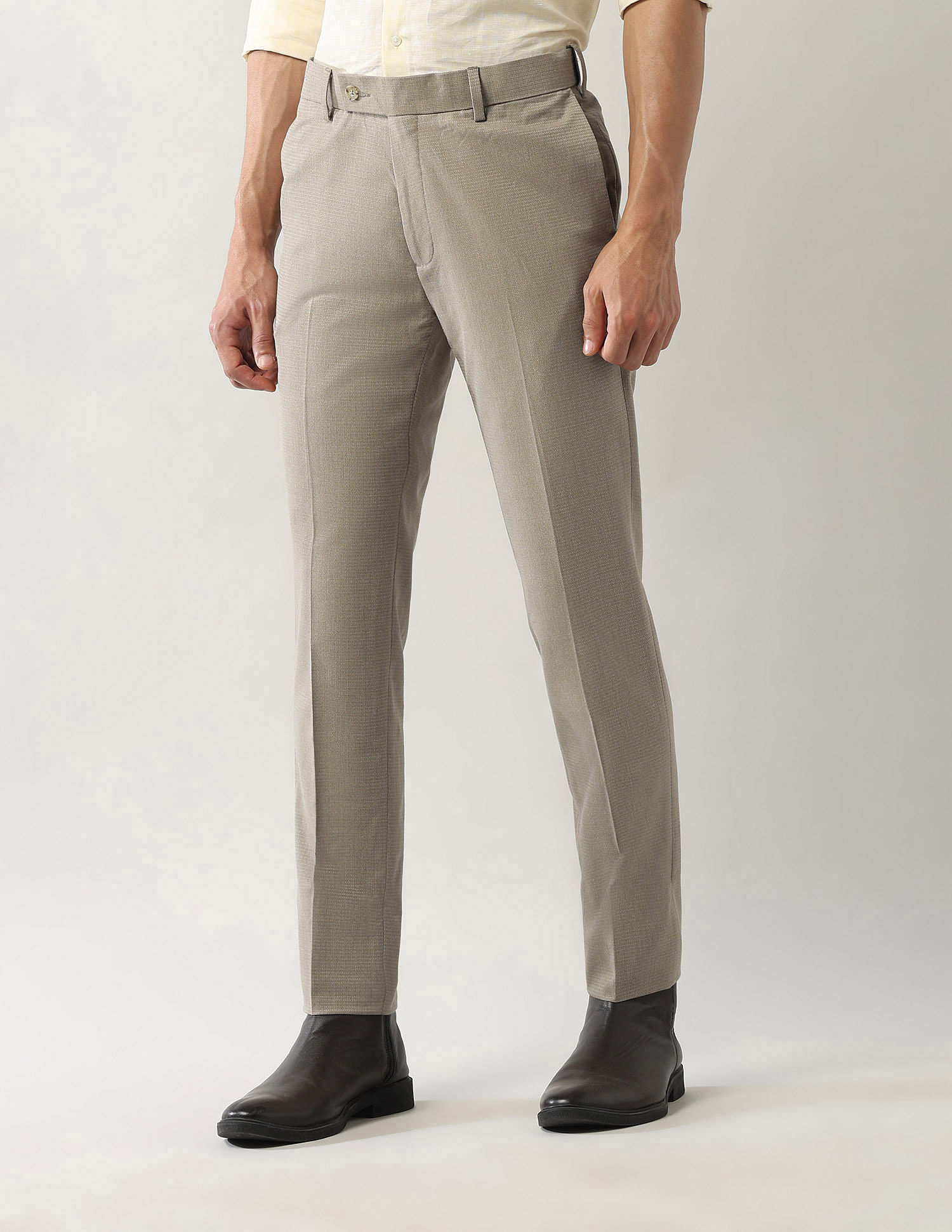 Arrow Textured Autoflex Dobby Trousers