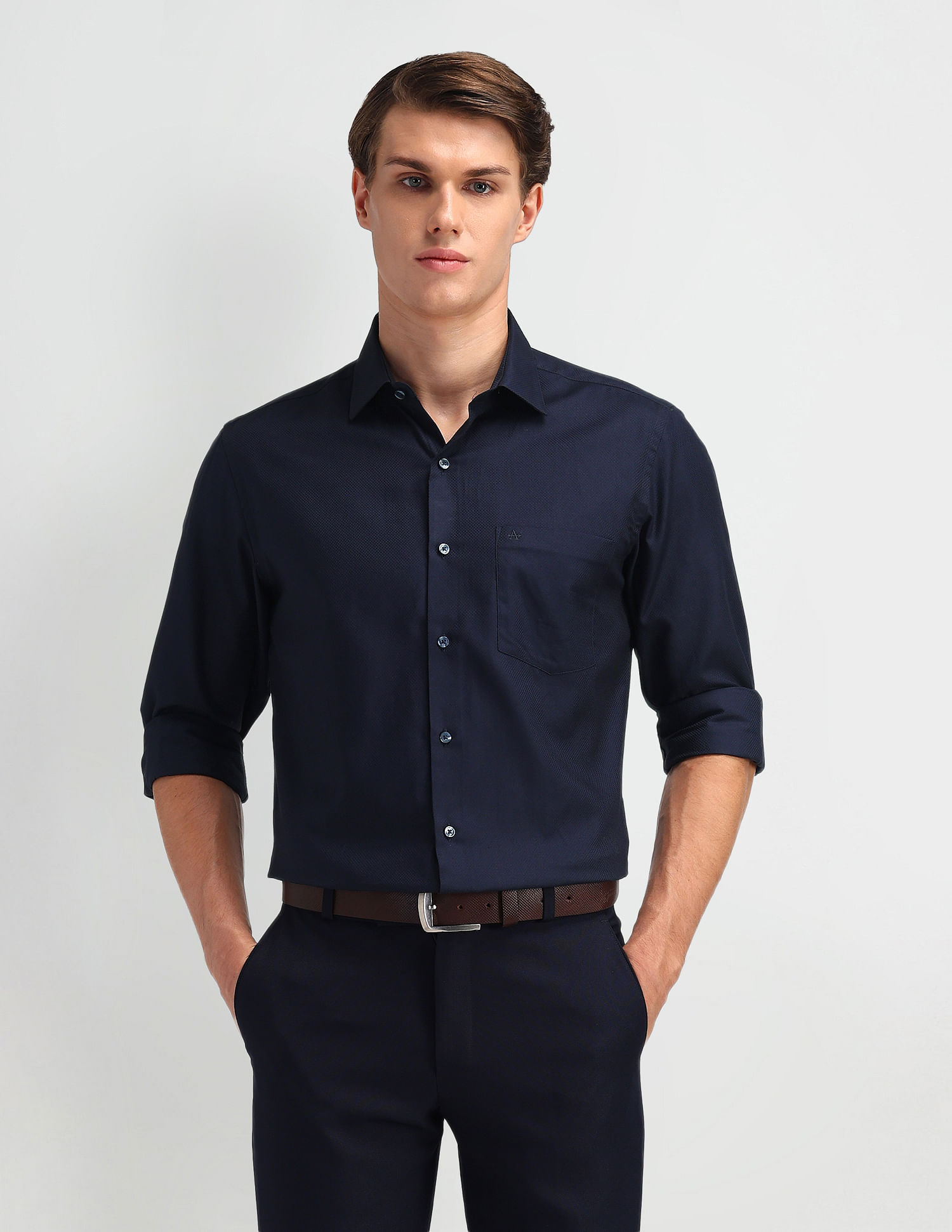 Arrow Textured Cotton Shirt