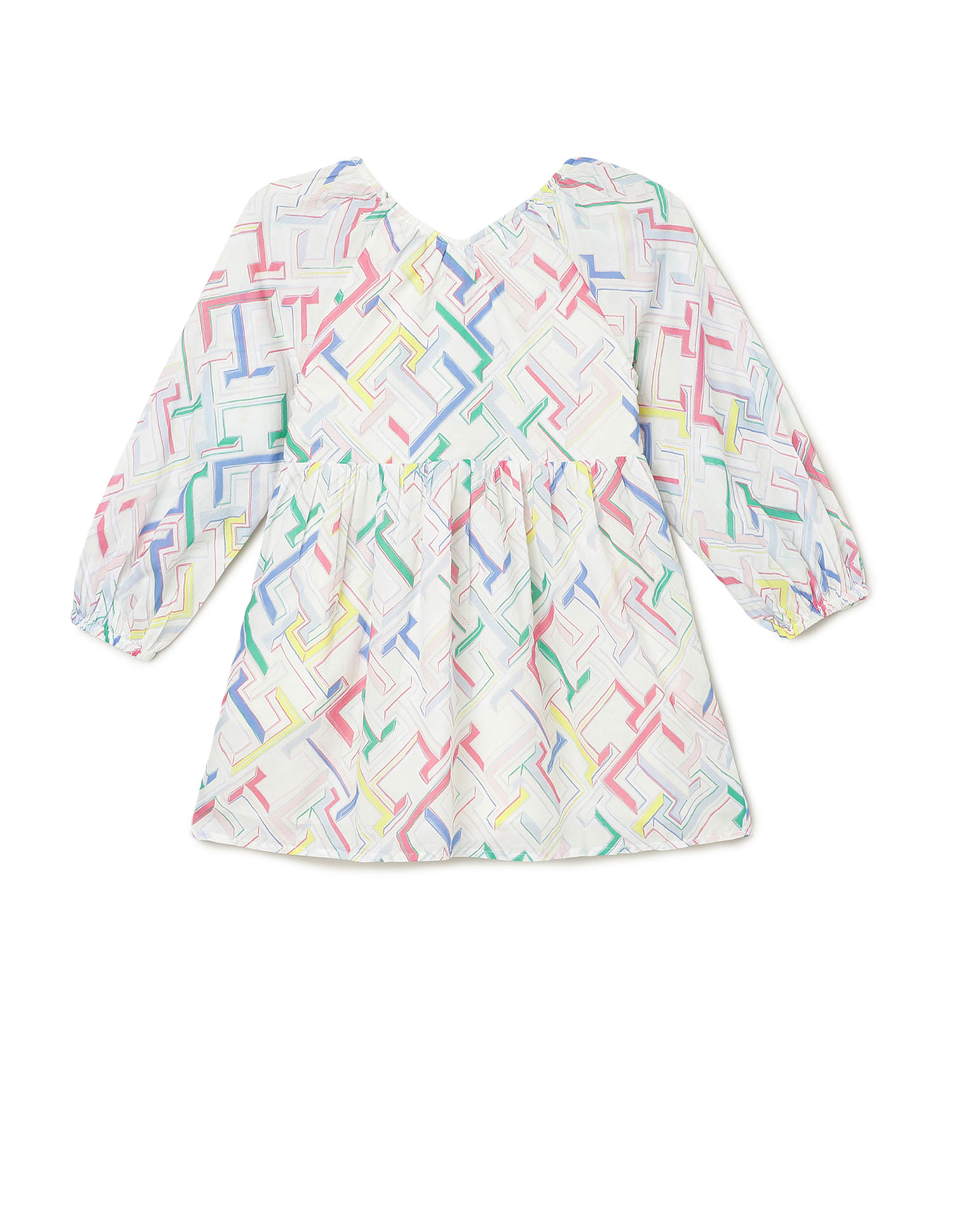 Tommy Hilfiger Kids Girls All Over Print Dress