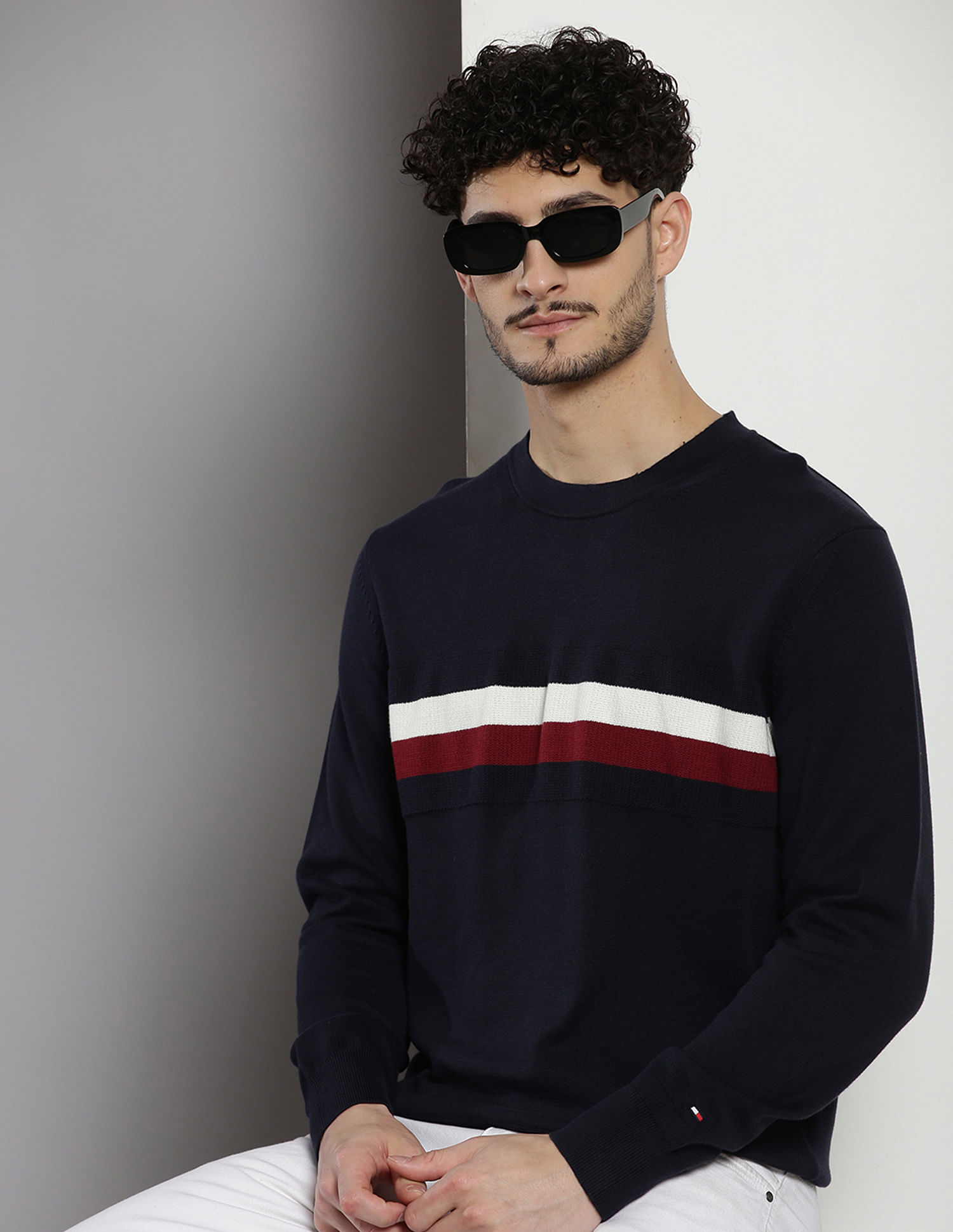 Tommy Hilfiger Transitional Cotton Relaxed Sweater