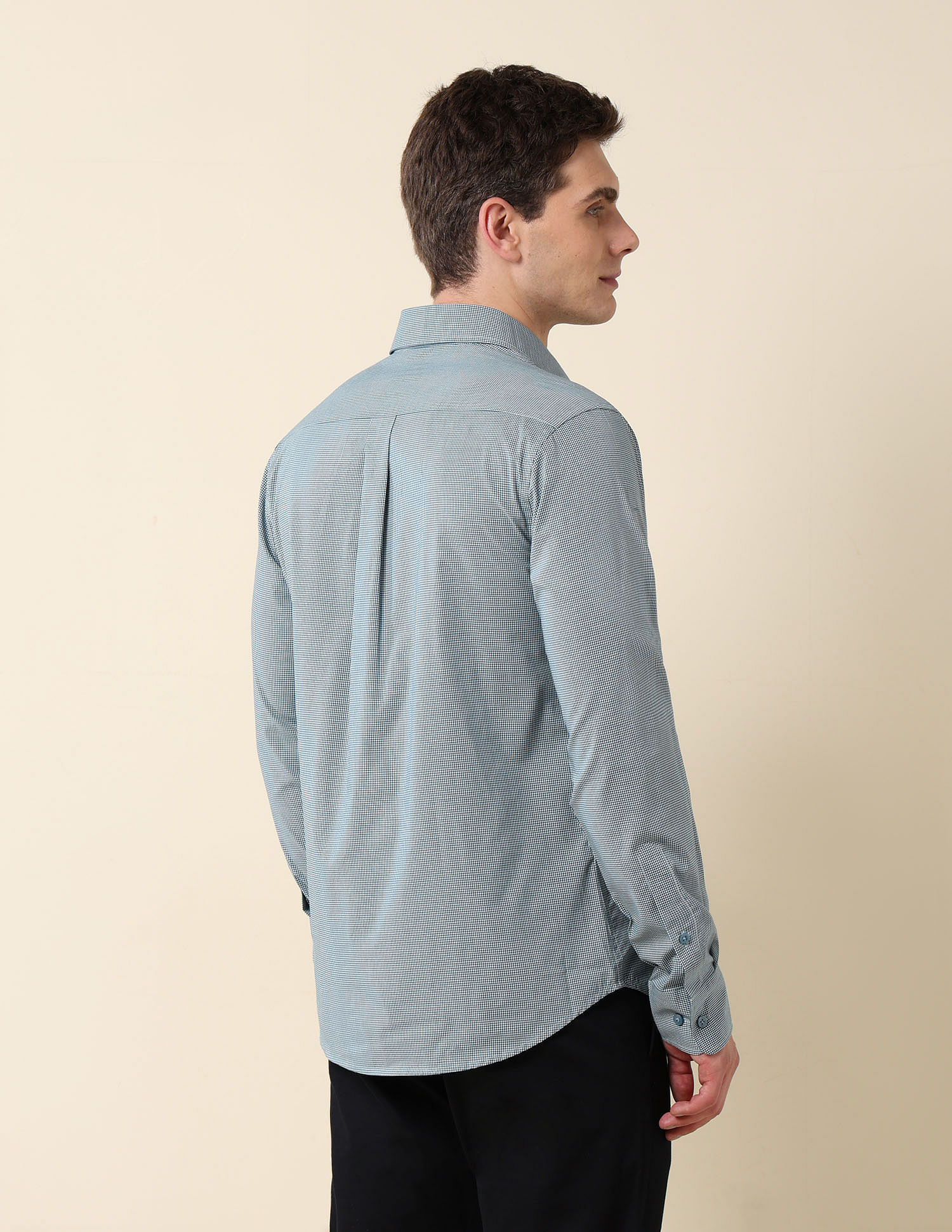 U.S. Polo Assn. Micro Checked Tailored Fit Shirt