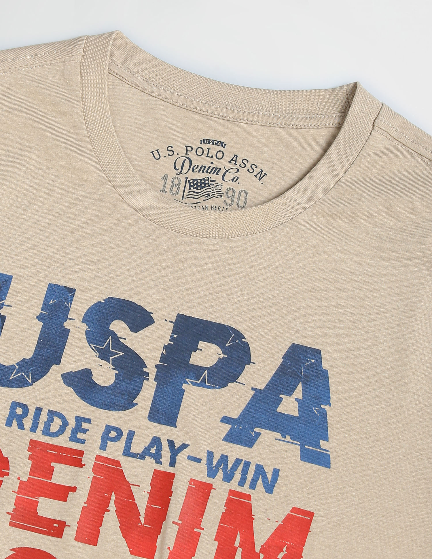 Graphic Tees Clothing American T Shirt Brands Buy Polo Denim Brand Print  Cotton T-Shirt, image size:1500x1940