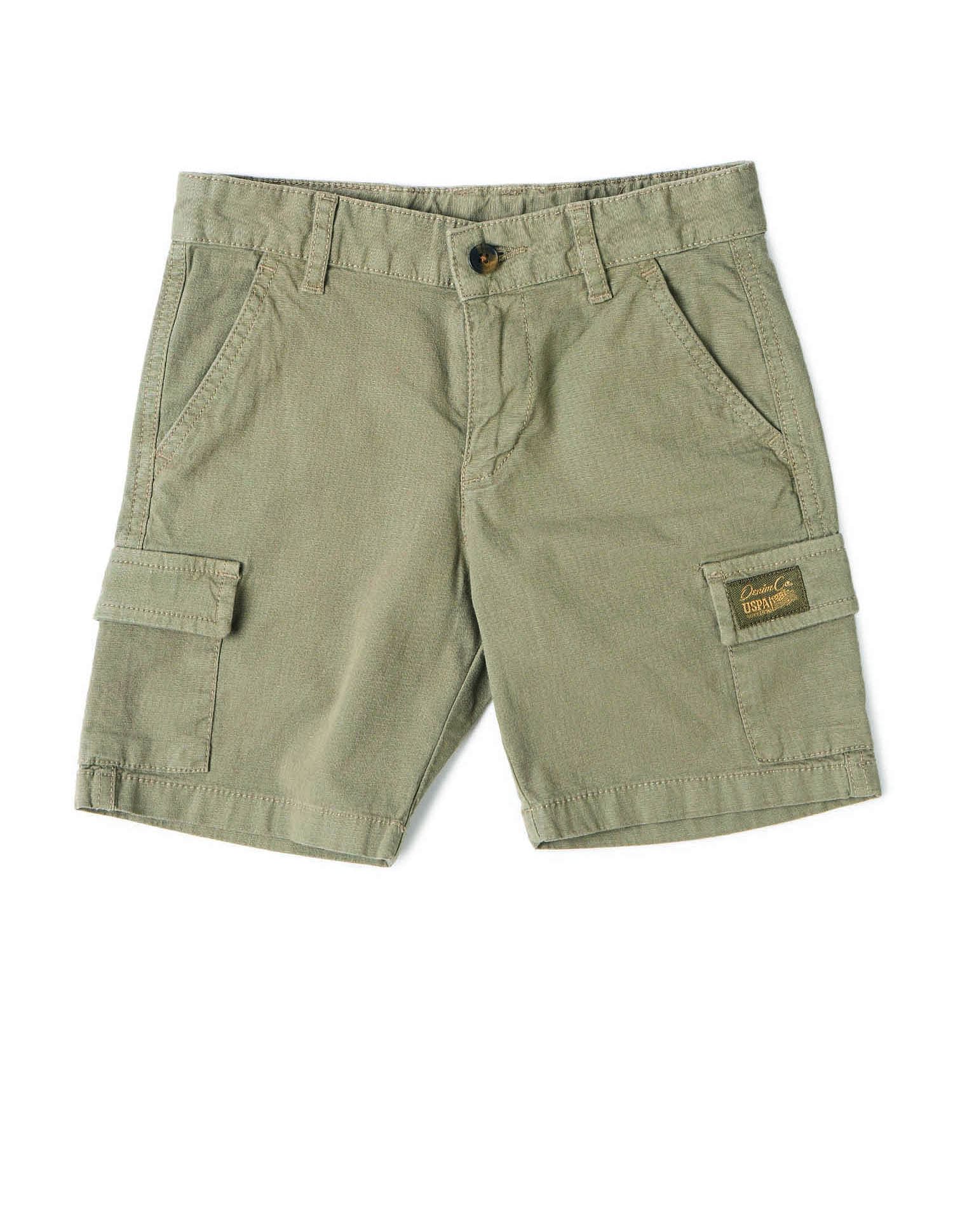 U.S. Polo Assn. Kids Boys Pure Cotton Regular Fit Shorts