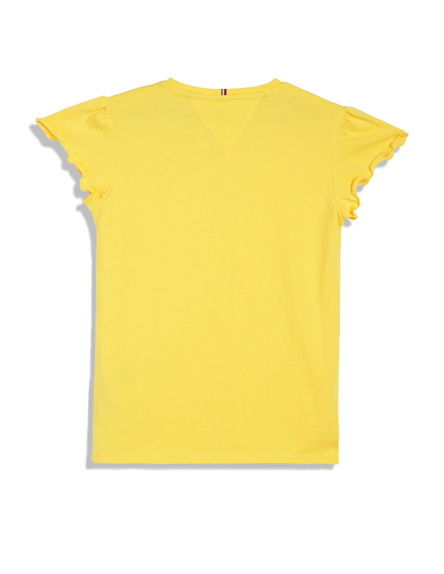 Tommy Hilfiger Kids Girls Essential Ruffle Sleeve T-Shirt