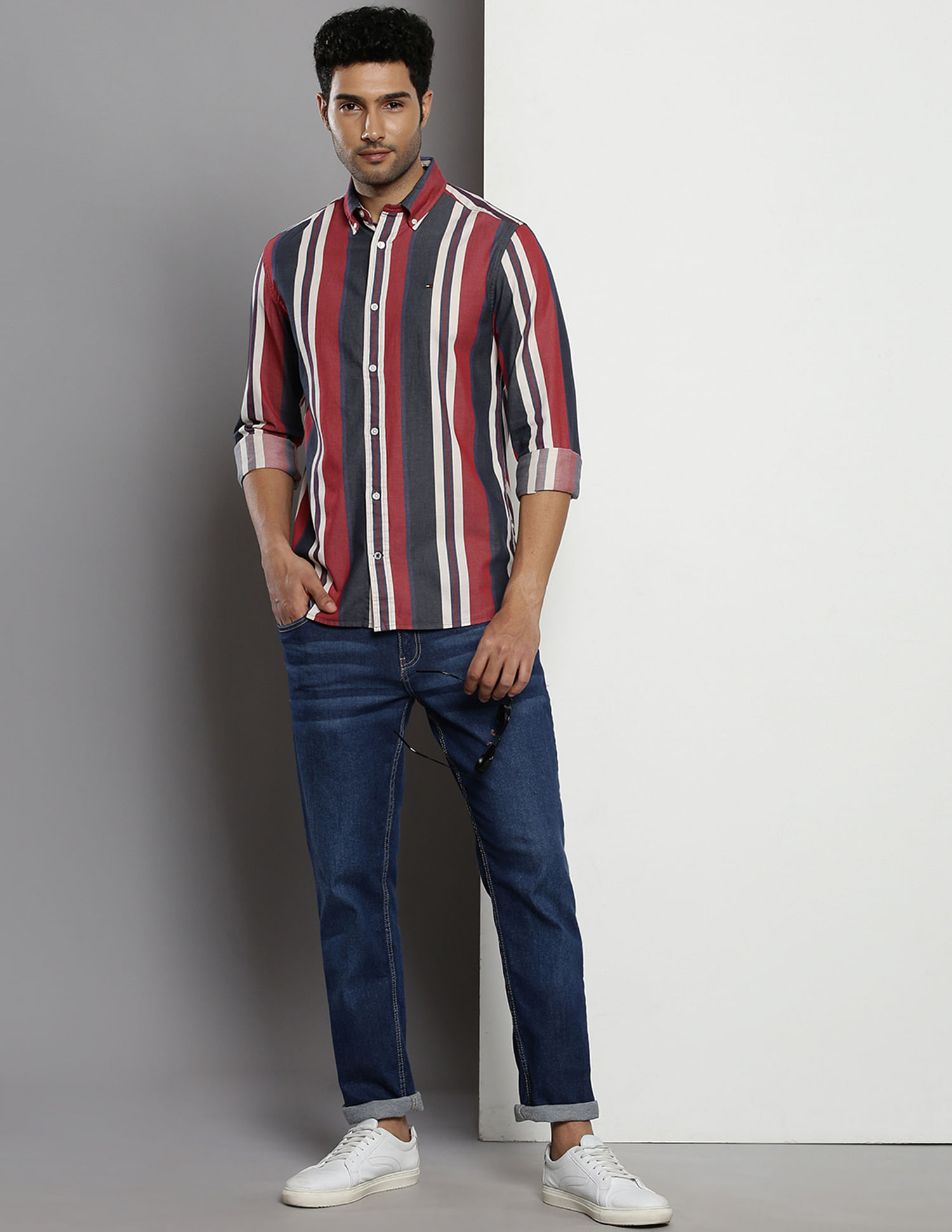 Tommy Hilfiger Sustainable Cotton Striped Shirt