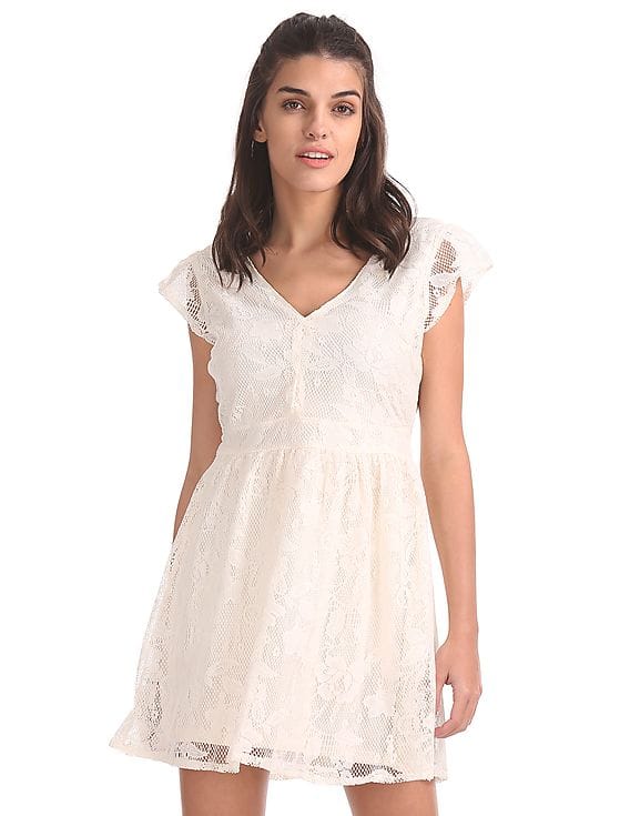 Buy Aeropostale Lace Fit And Flare Dress - NNNOW.com