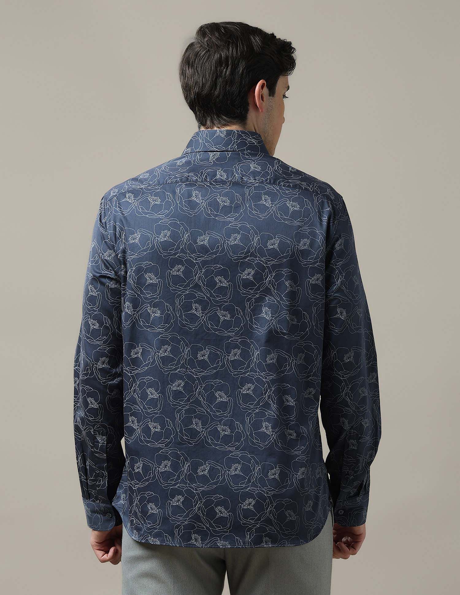Arrow Floral Printed Cotton 1851 Shirt