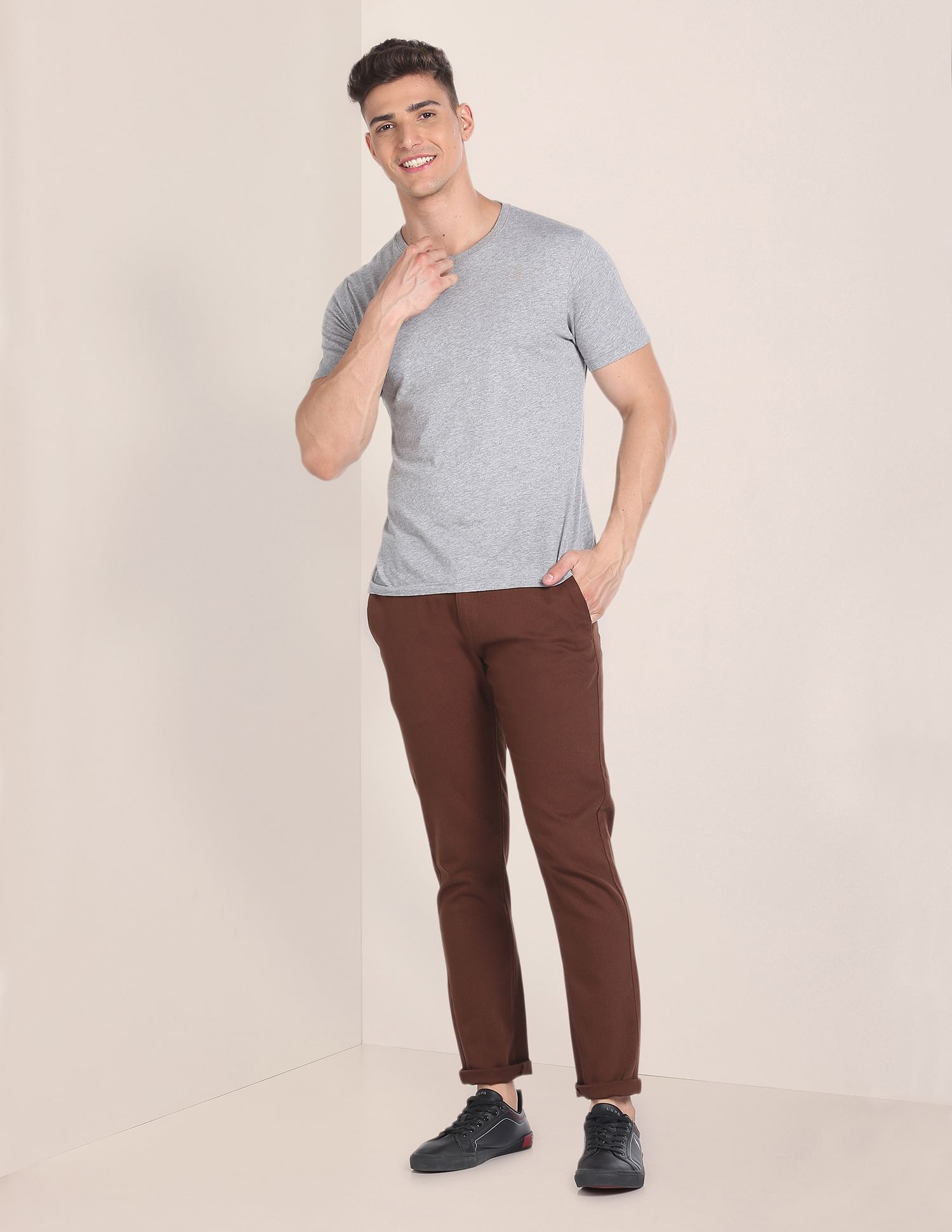U.S. Polo Assn. Cotton Stretch Dobby Trousers