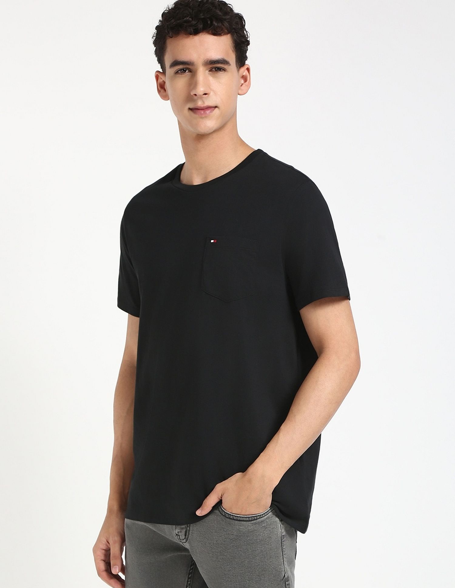 Tommy Hilfiger Solid Regular-Fit Cotton T-Shirt