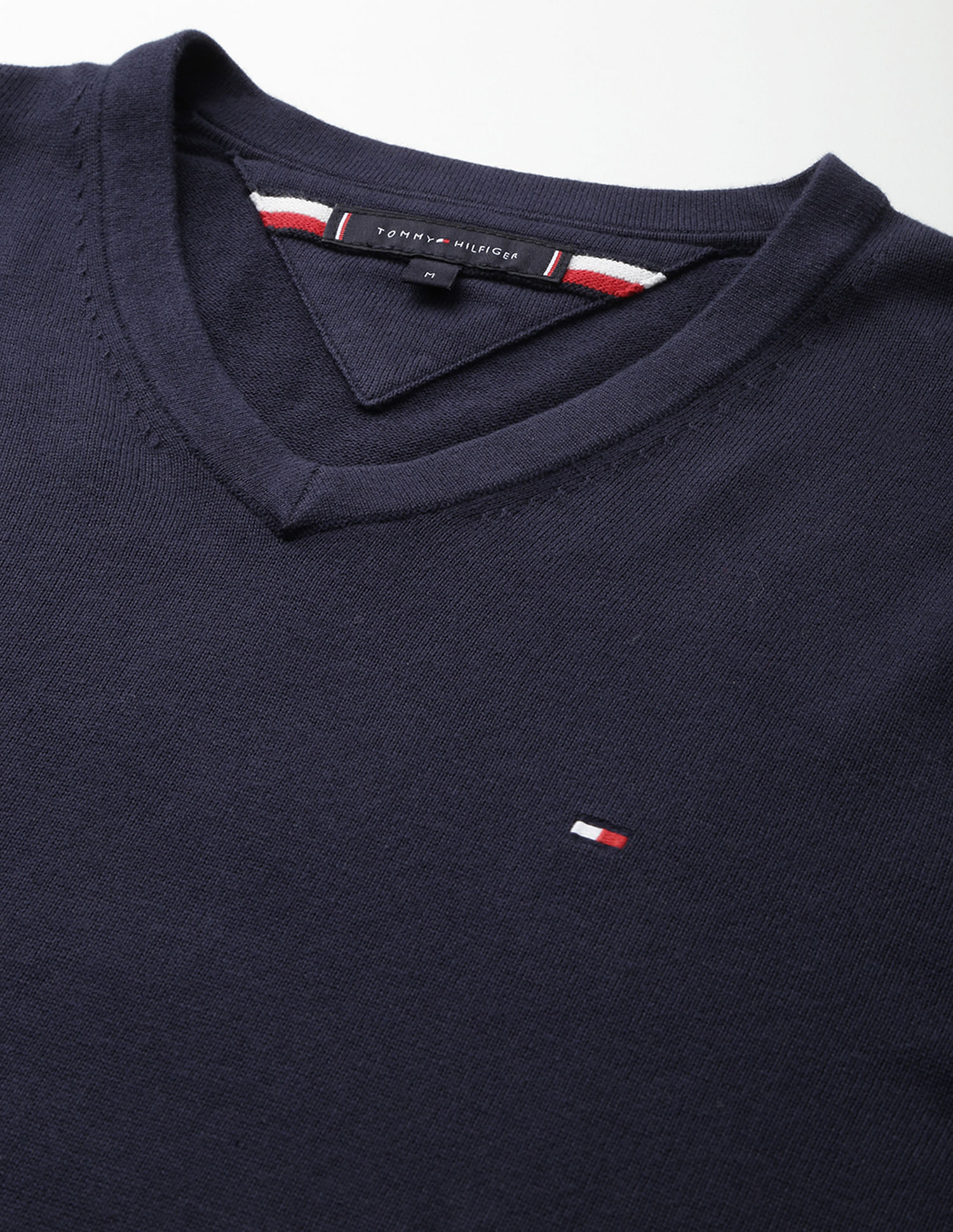 Tommy Hilfiger Solid V-Neck Sweater