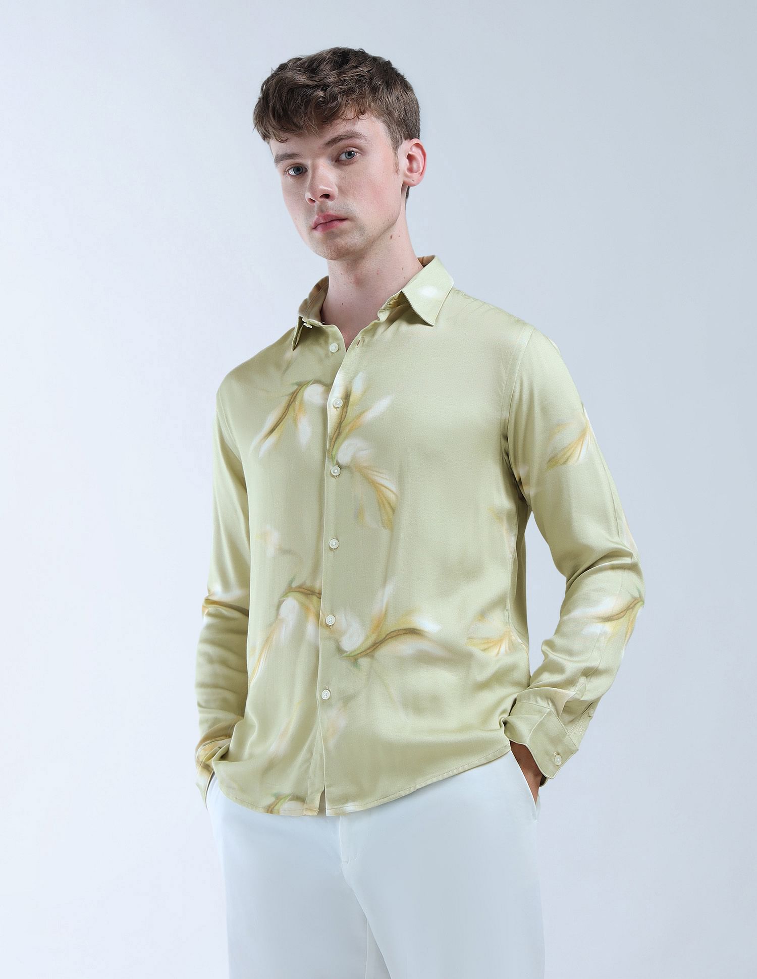 Flying Machine Regular Fit Color Of Home Shirt