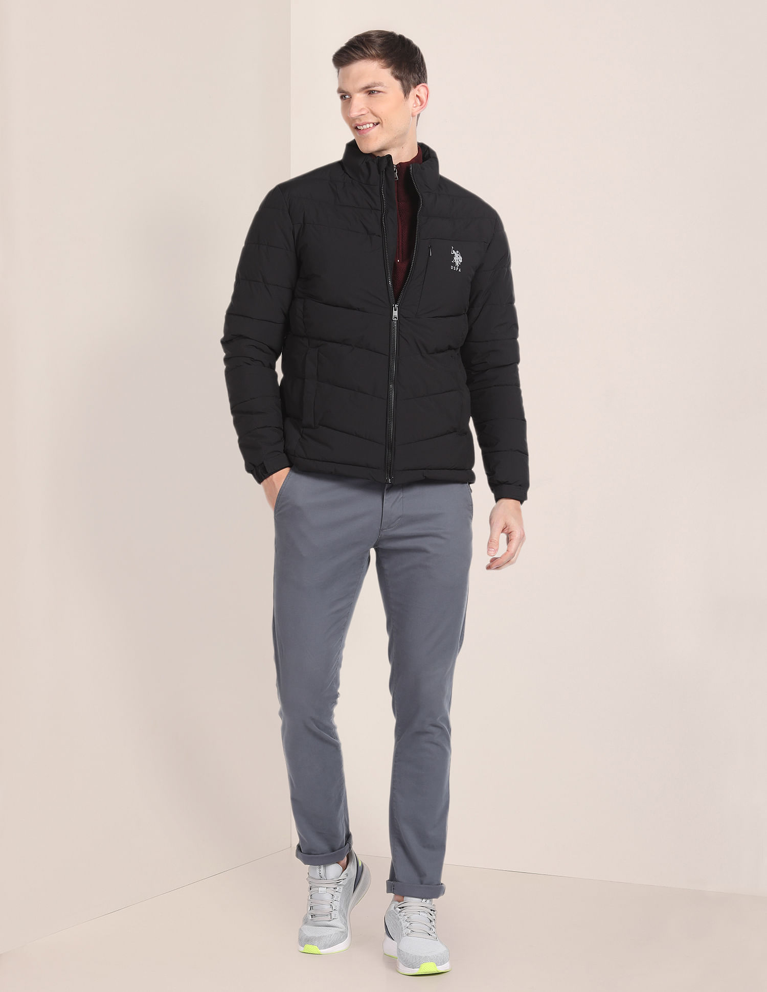 Buy U.S. Polo Assn. Long Sleeves Quilted Jacket - NNNOW.com