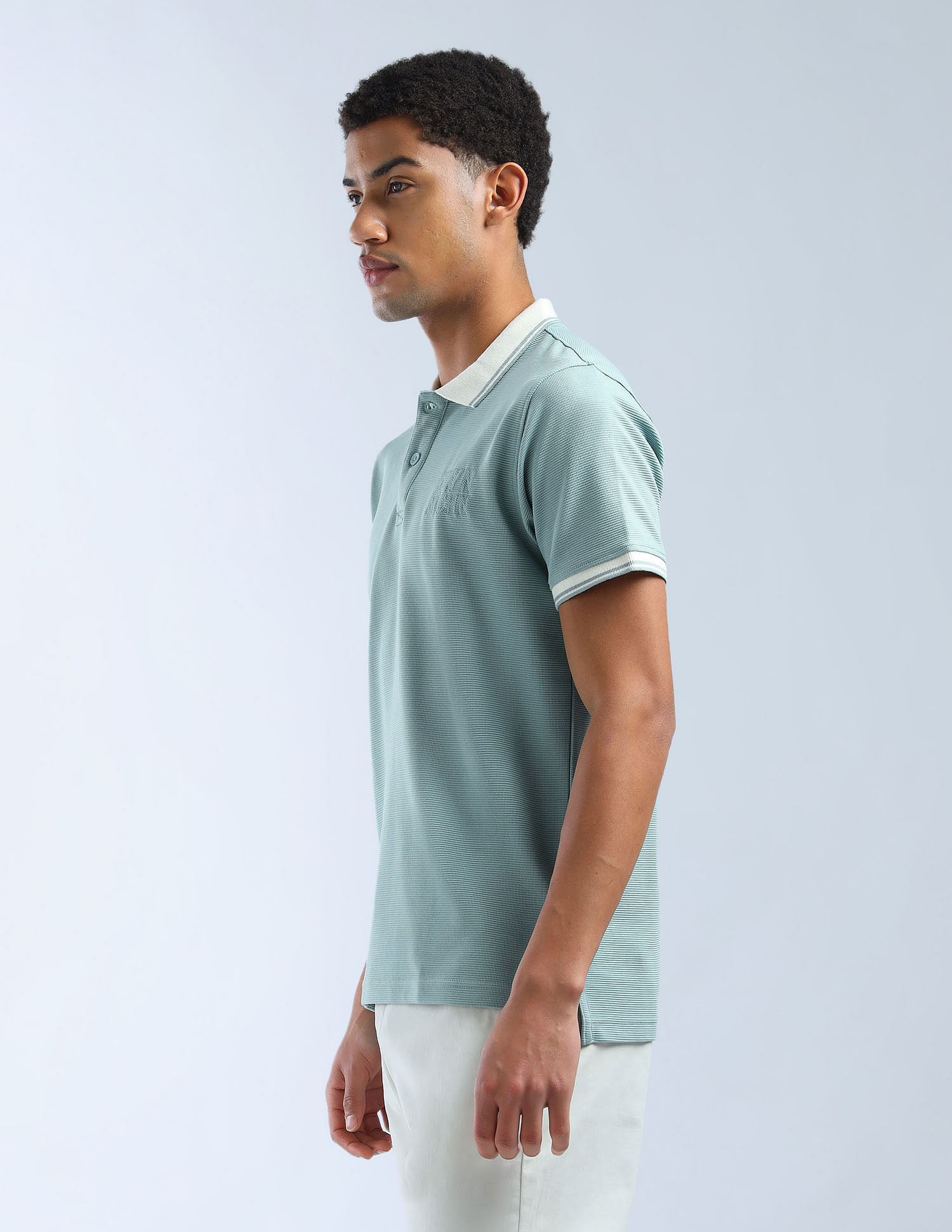 Flying Machine Textured Digitopia Polo Shirt